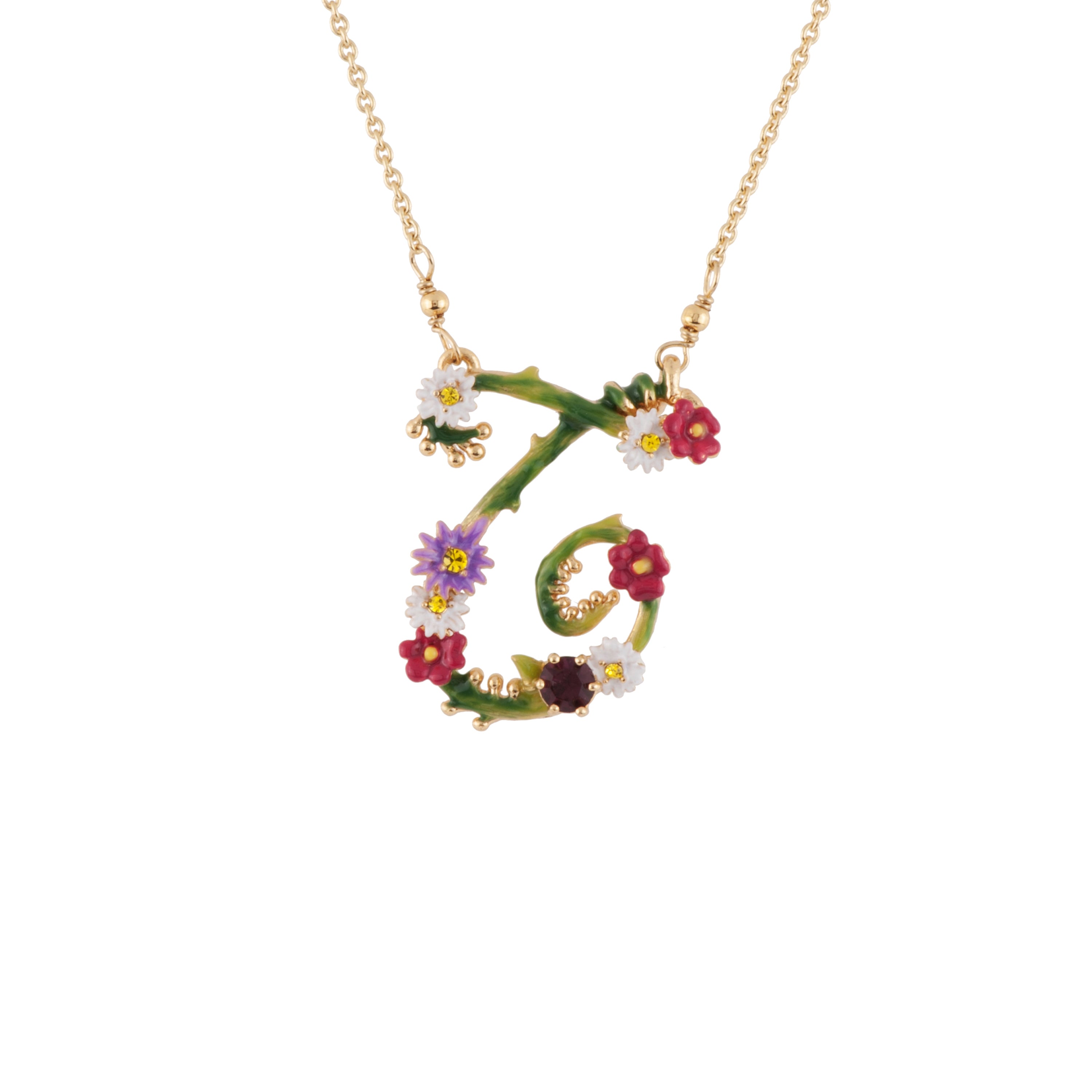 Lettres Florales Letter T Necklace | AELF3201