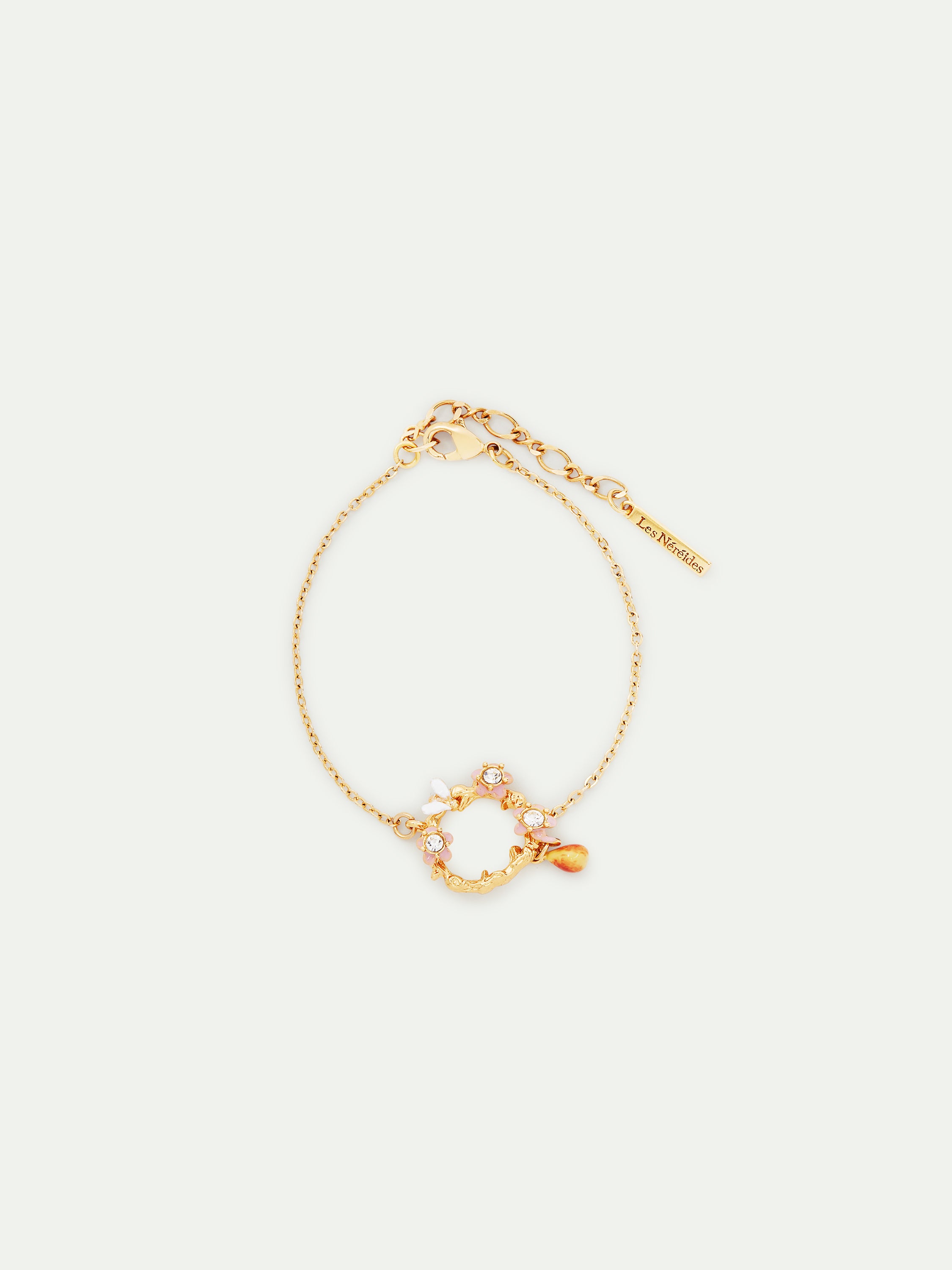 Apple Blossom, Pear And Bee Fine Bracelet | AUDC2021