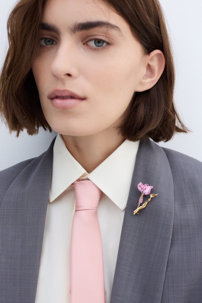 Purple Tulip Brooch | AYVA5021
