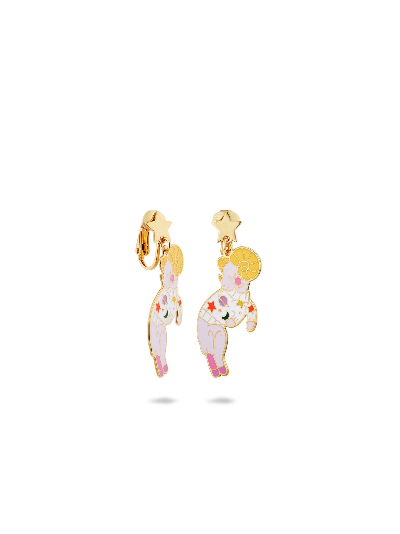 Aries Astrological Sign Earrings | AUSA1011 - Les Nereides