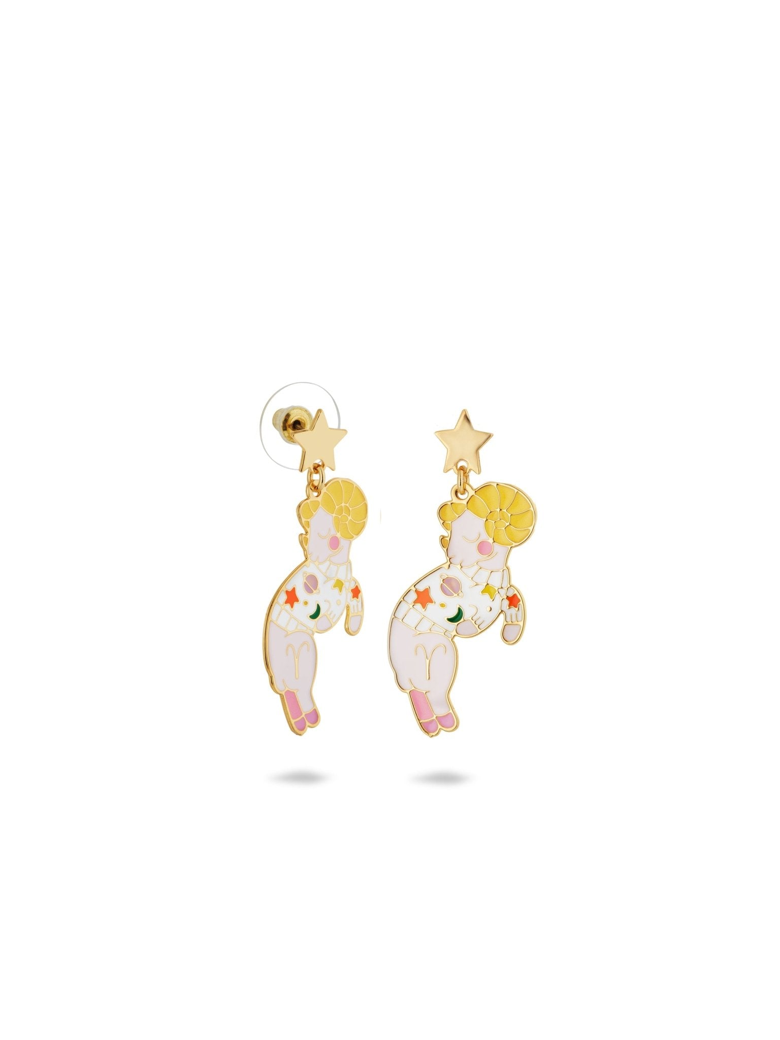 Aries Astrological Sign Earrings | AUSA1011 - Les Nereides