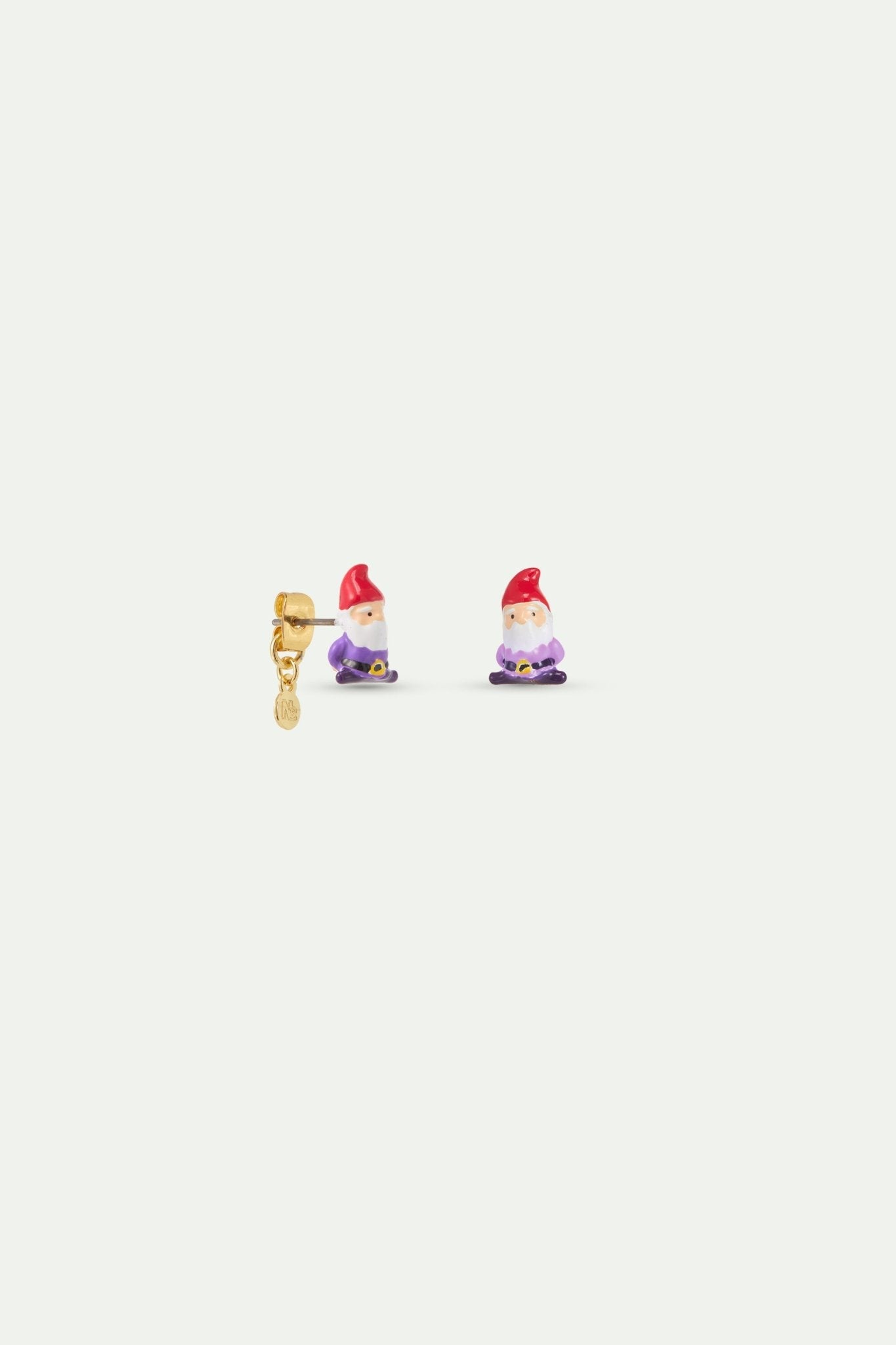 Asymmetrical Pink And Purple Dwarf Earrings | AYCN1061 - Les Nereides