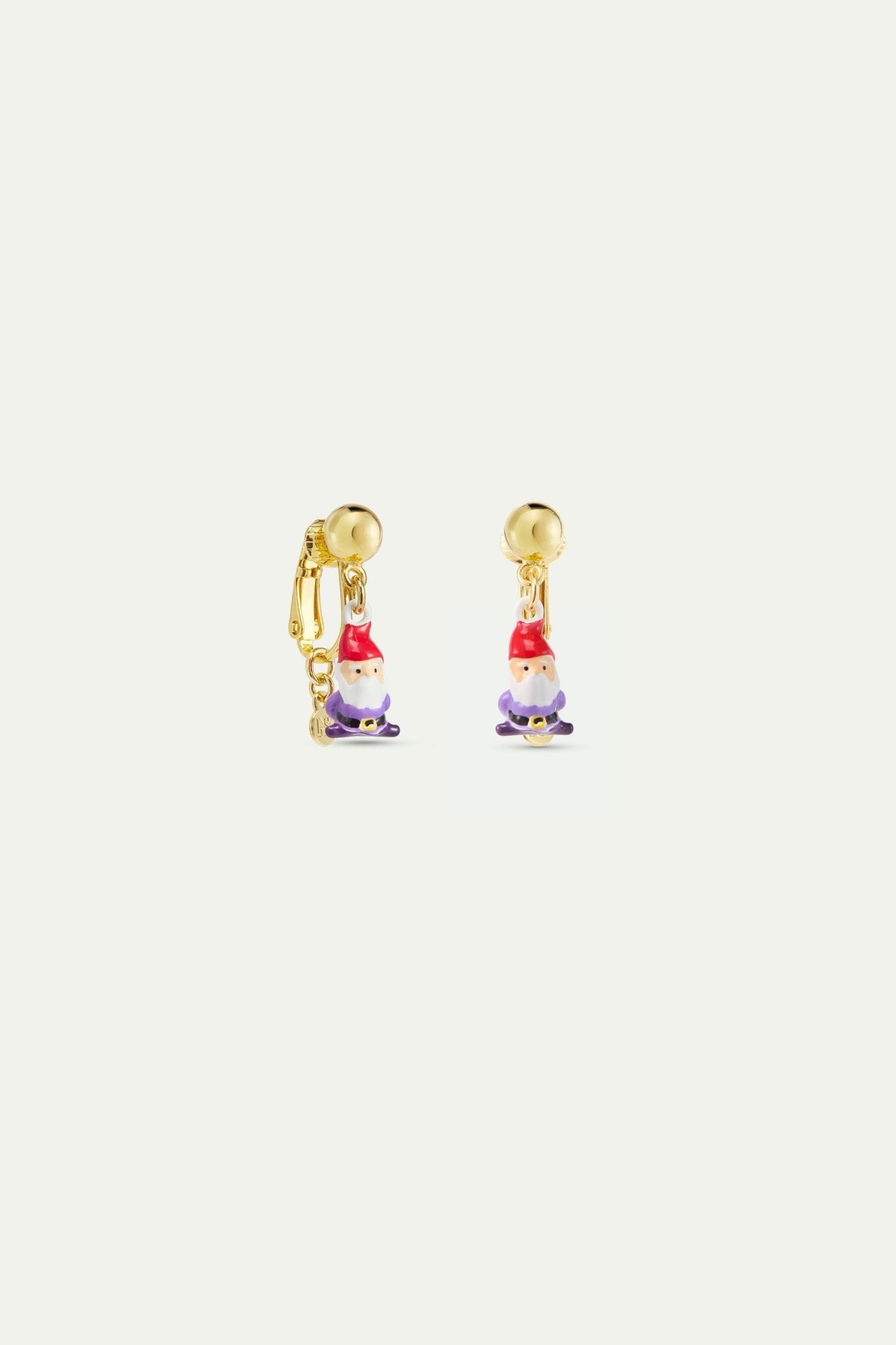 Asymmetrical Pink And Purple Dwarf Earrings | AYCN1071 - Les Nereides