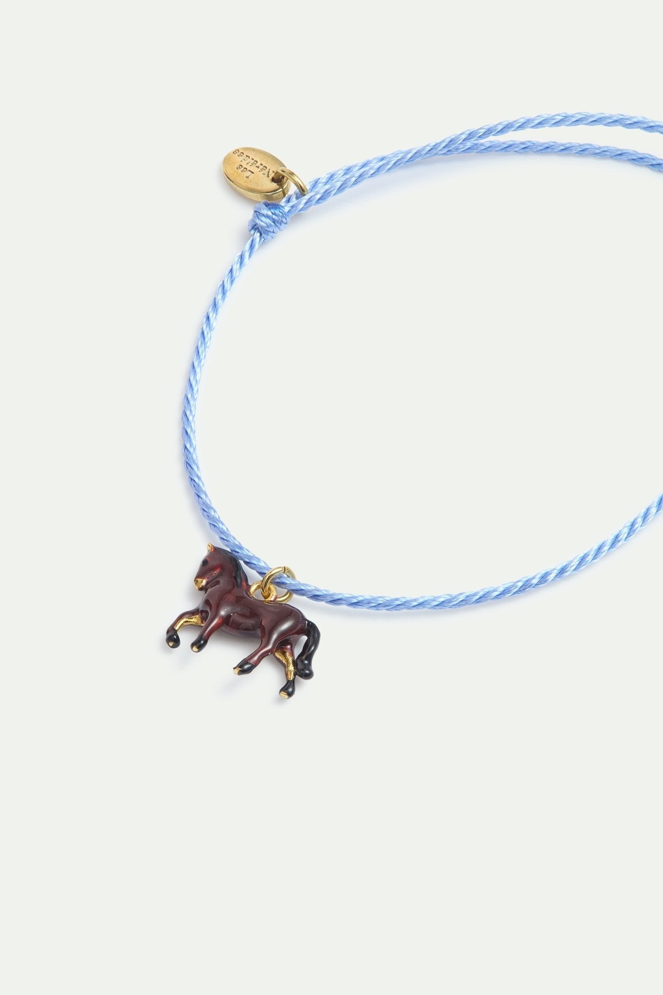 Blue Cord Horse Bracelet | AYLA2061 - Les Nereides