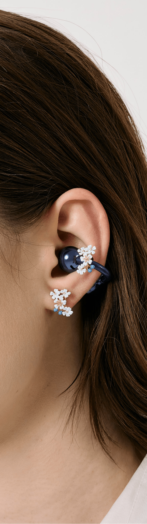 Blue forget-me-not earrings | AYHU1011 - Les Nereides Paris