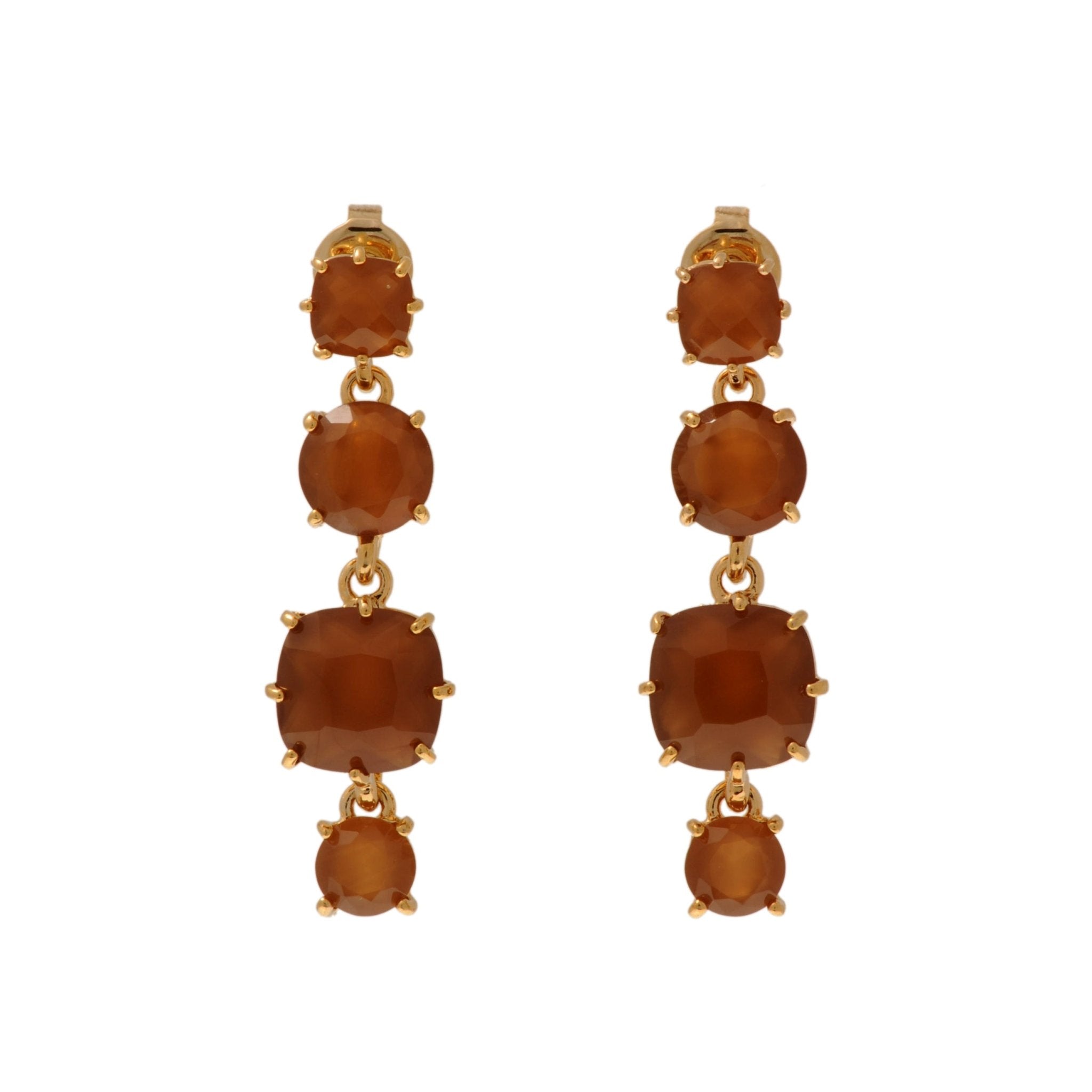 Bo La Diamantine Chocolate Earrings | WLD120C/1 - Les Nereides