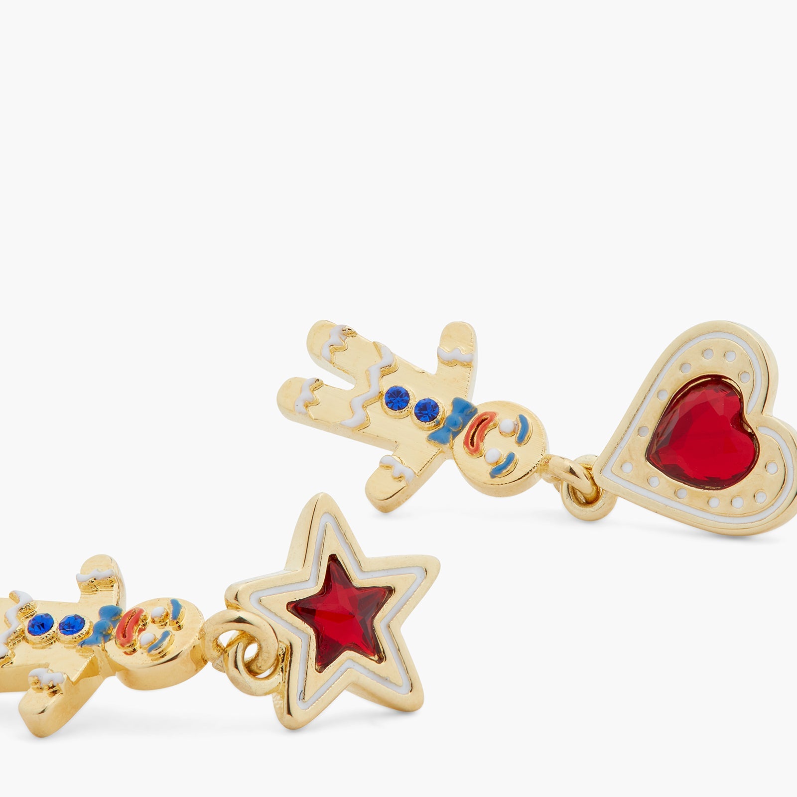 Christmas Biscuit Asymmetrical Earrings | ASPS1061 - Les Nereides