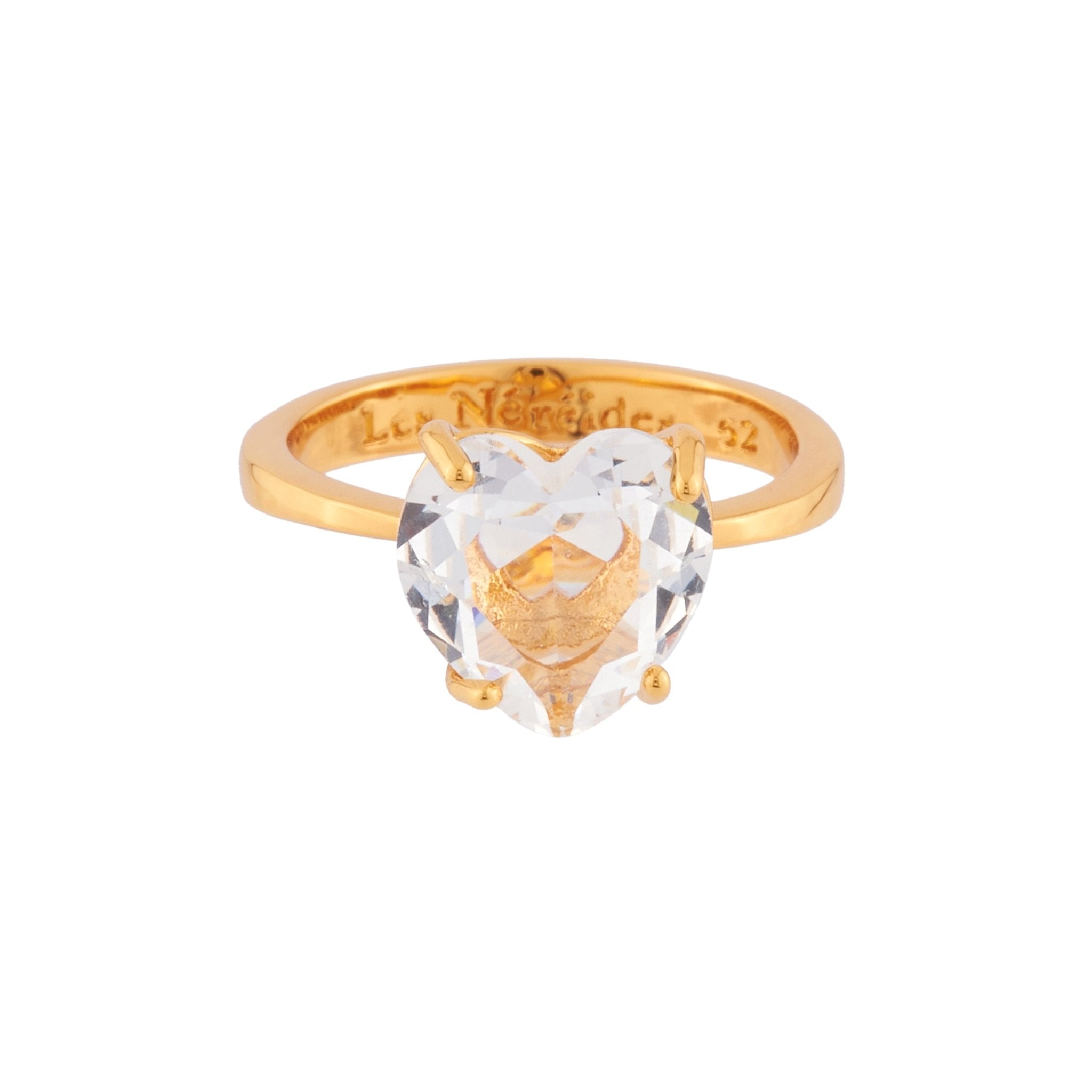 Crystal Hearthstone La Diamantine Solitaire Rings | AILD617/21 - Les Nereides