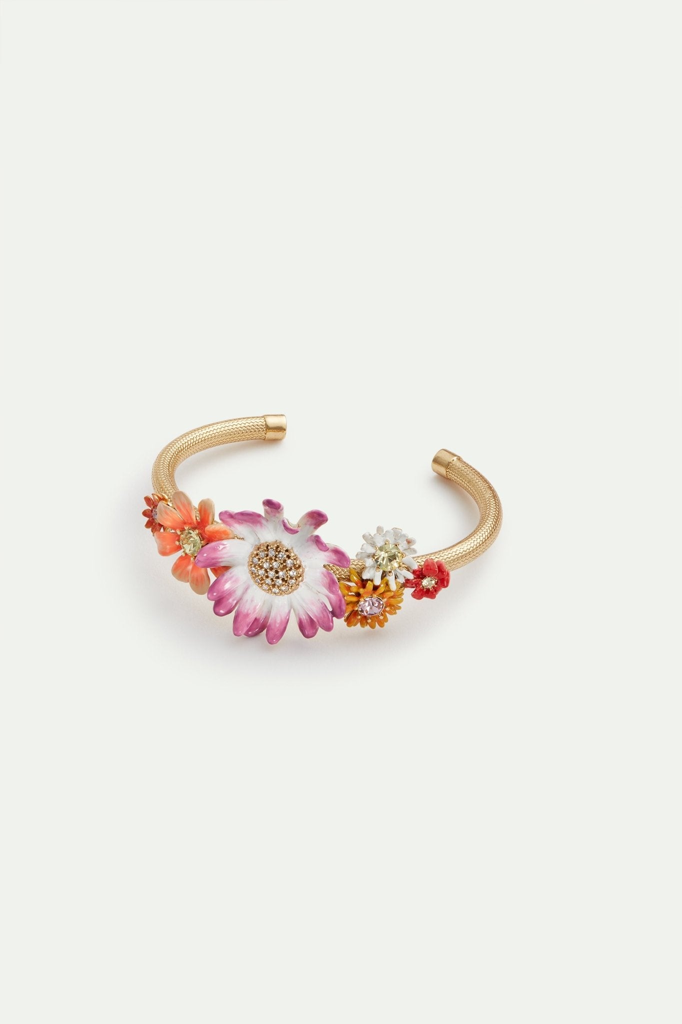 Daisy and zinnia cuff bracelet | AVFR2011 - Les Nereides