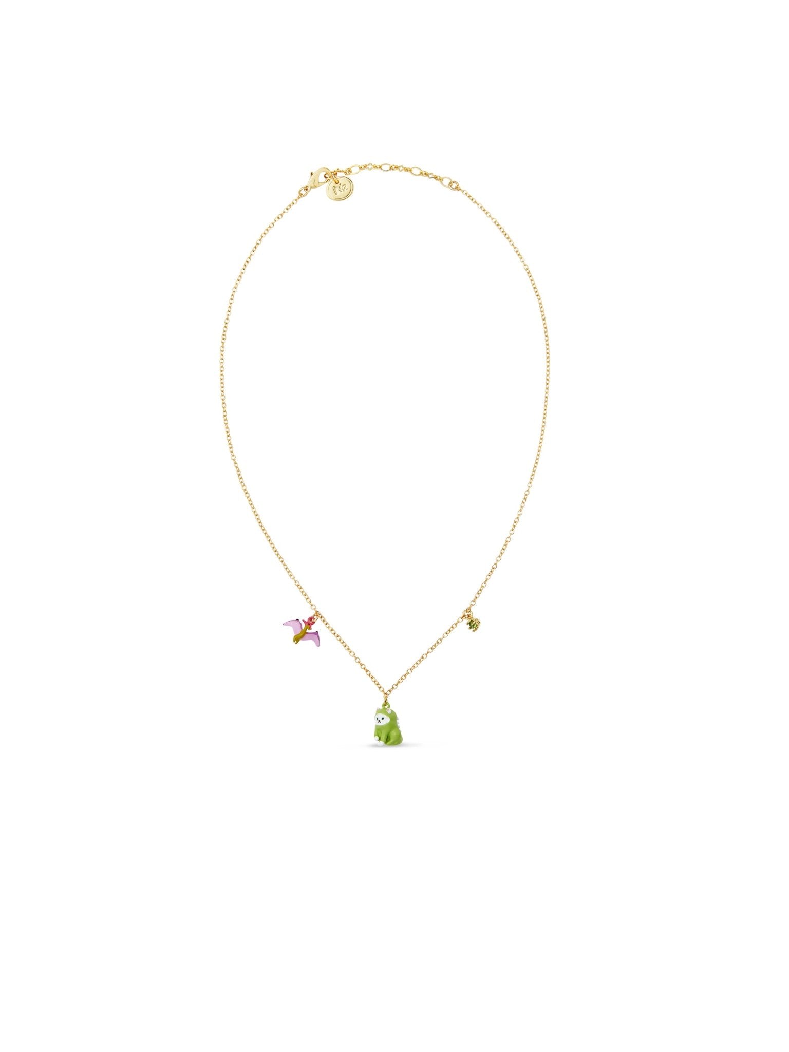 Dinosaur And Dragon Pendant Necklace | AUFC3021 - Les Nereides
