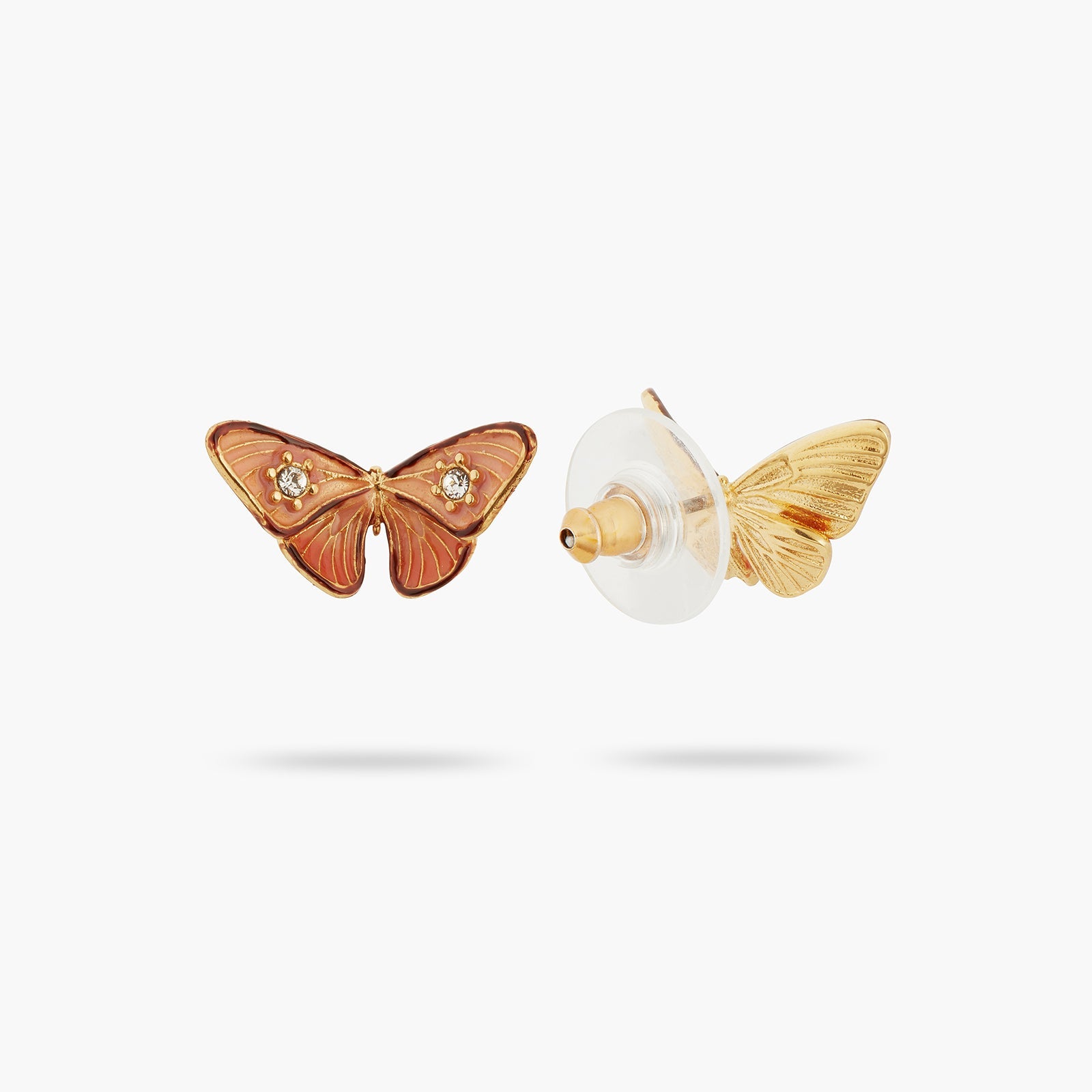 Enamelled Butterfly And Stone Earrings | ATLA1011 - Les Nereides
