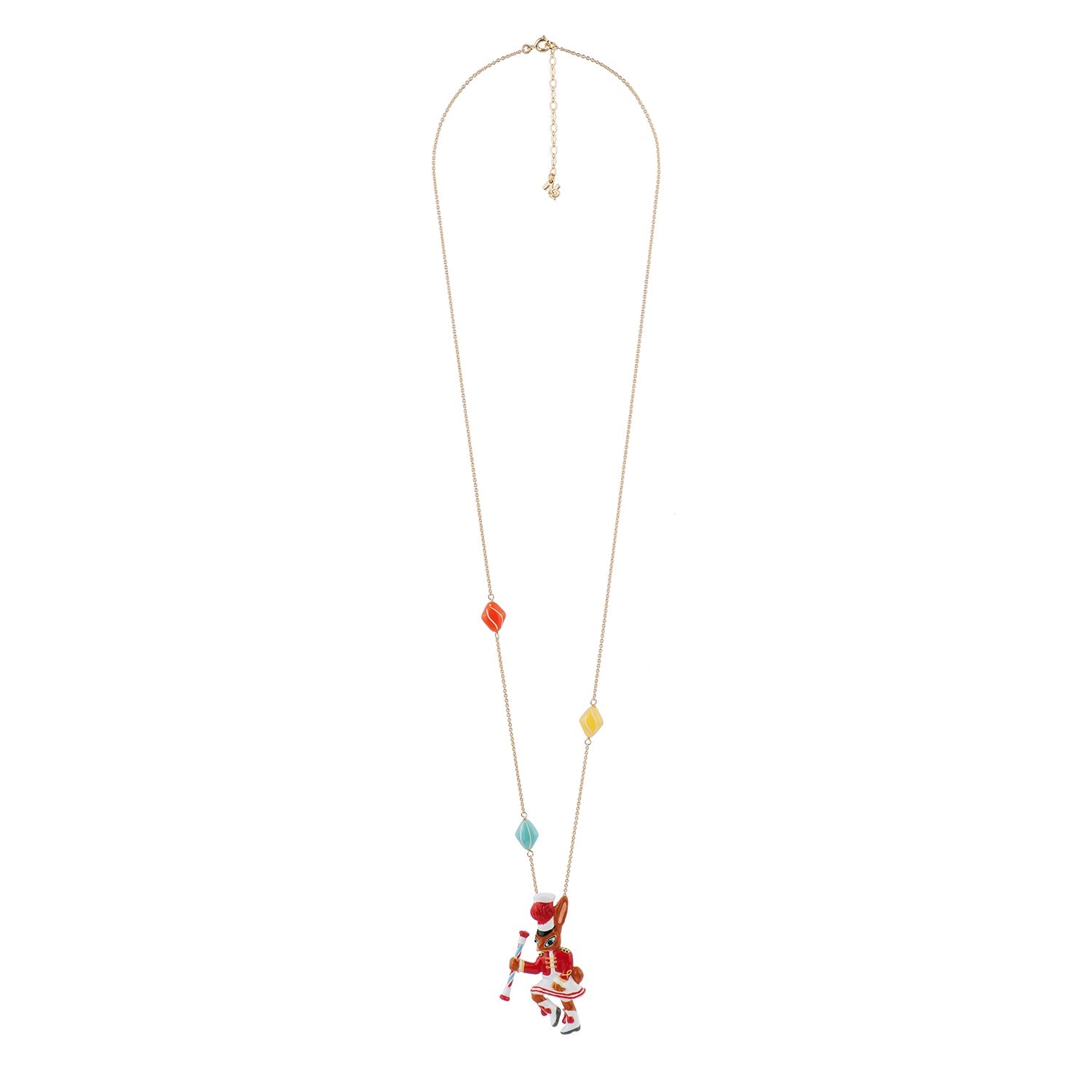 Fanfare Majorette Rabbit Twirling Her Baton Necklace | ACFF3161 - Les Nereides