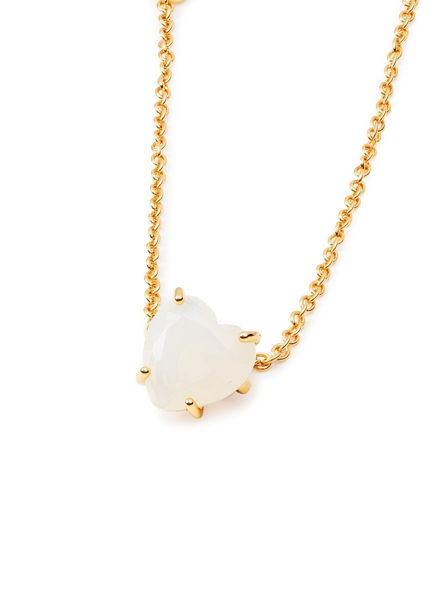 Fine Opalescent White Diamantine Heart Stone Bracelet | AULD2531 - Les Nereides