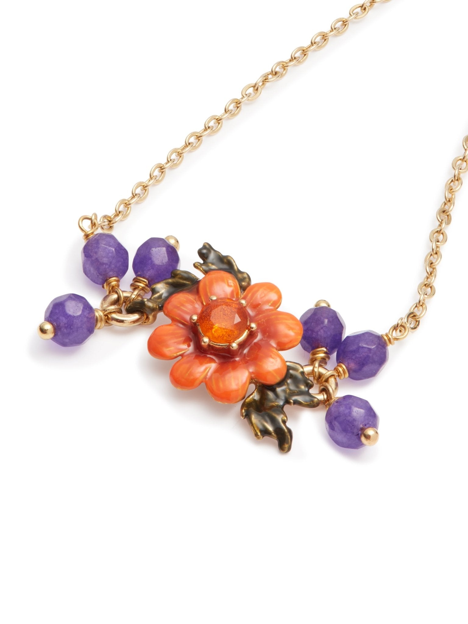 Flower And Crystal Beads Fine Bracelet | AUVI2021 - Les Nereides