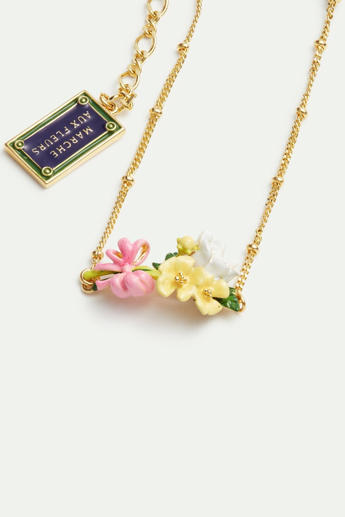 Flowers and Paris street sign fine bracelet | AVIP2021 - Les Nereides