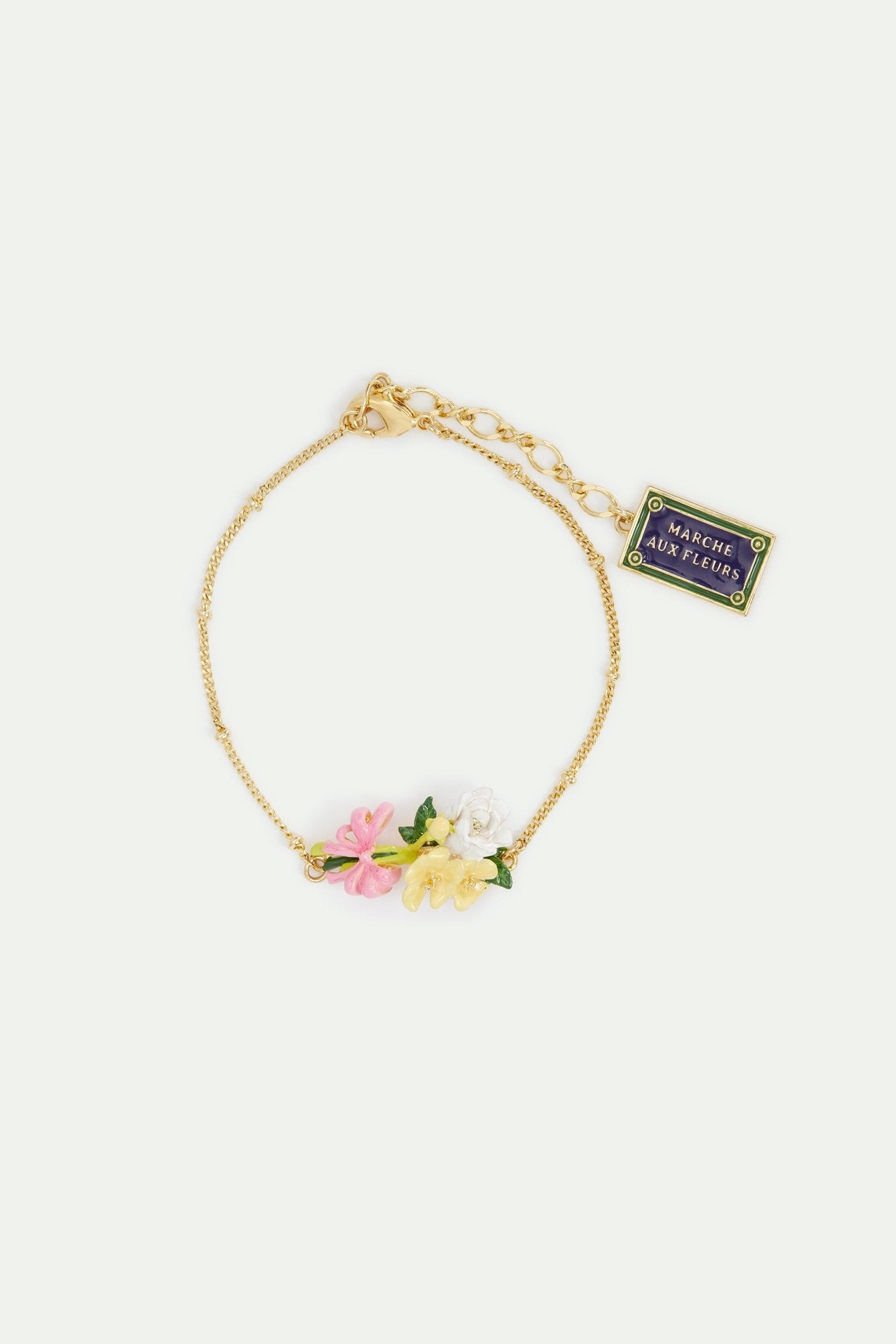Flowers and Paris street sign fine bracelet | AVIP2021 - Les Nereides