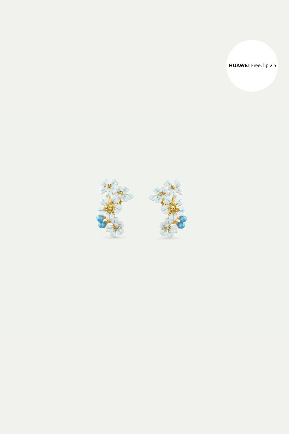 Forget-me-not jewelry for HUAWEI FreeClip 2 S earphones | AYHU9091 - Les Nereides Paris