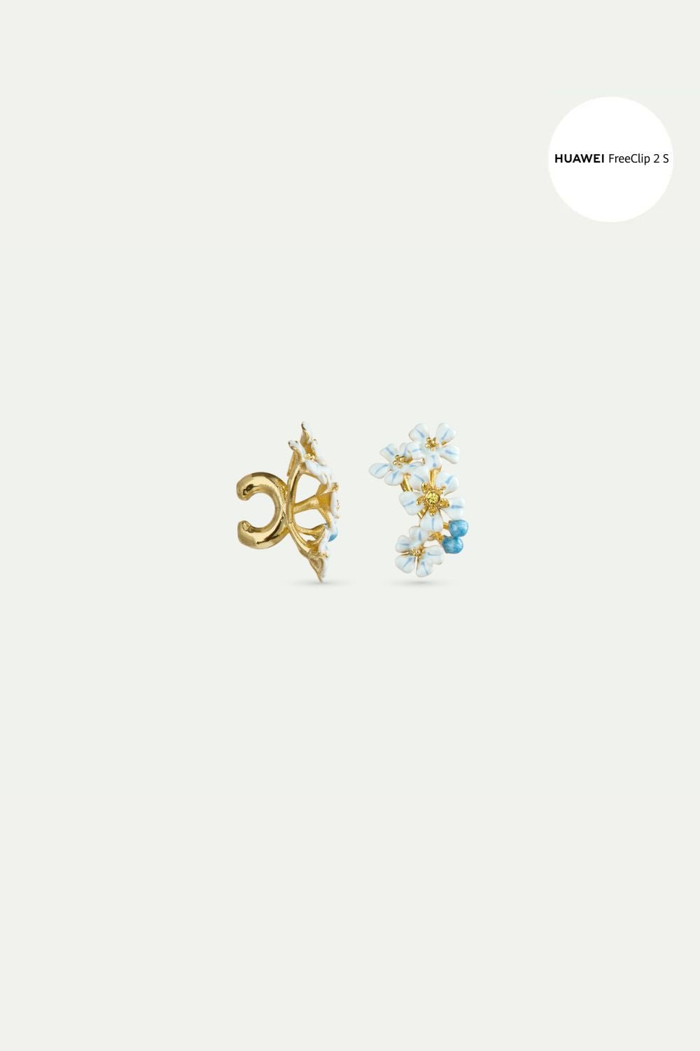 Forget-me-not jewelry for HUAWEI FreeClip 2 S earphones | AYHU9091 - Les Nereides Paris