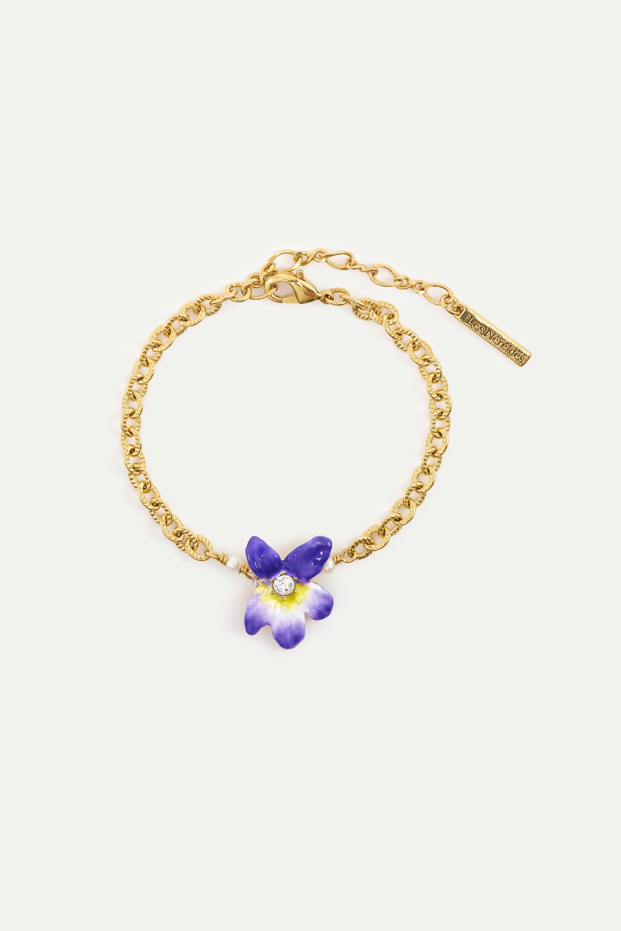 Violet And Faceted Crystal Bracelet | AYCV2011
