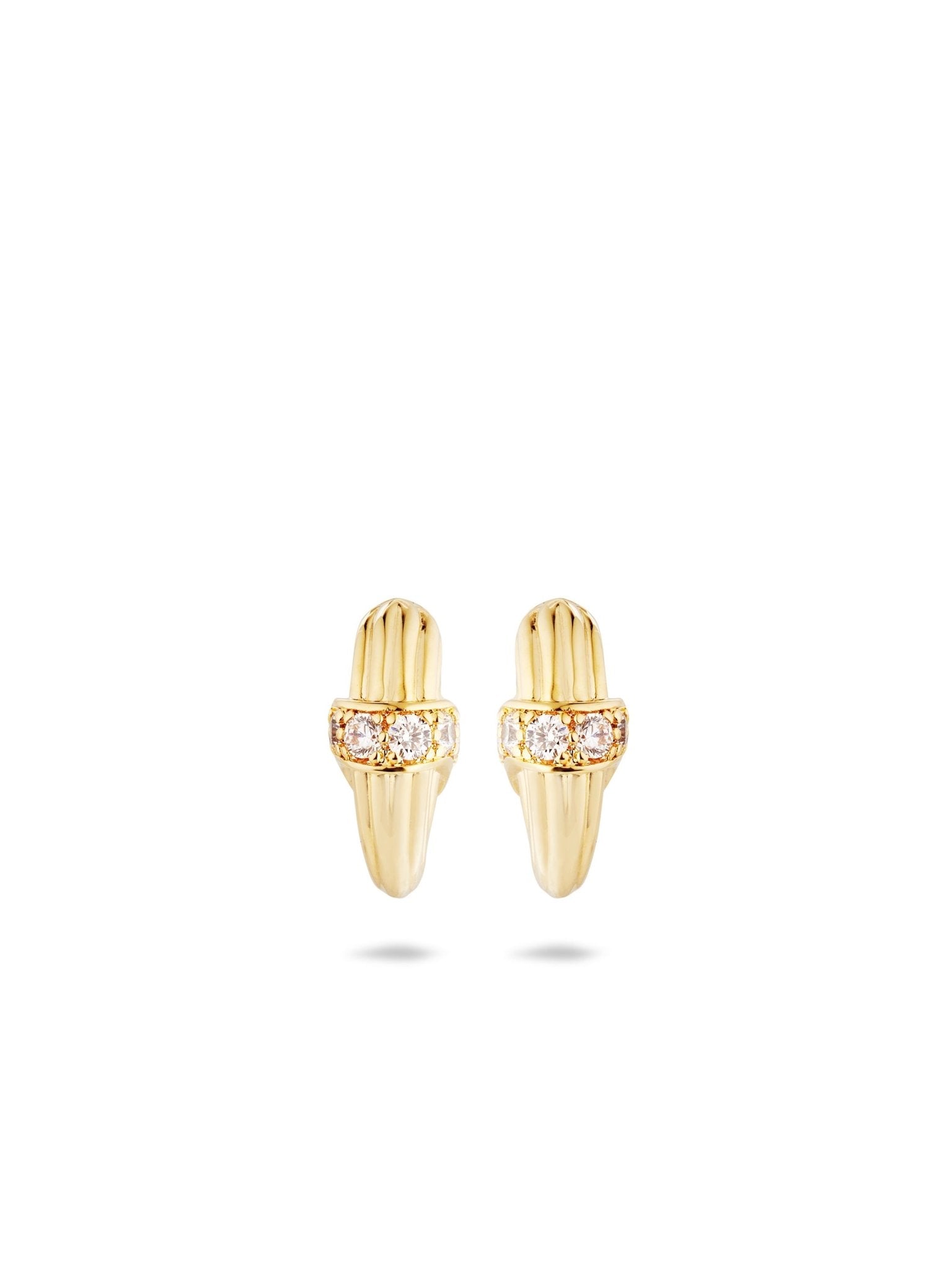 Gold And Crystal Earrings | AUNB1051 - Les Nereides