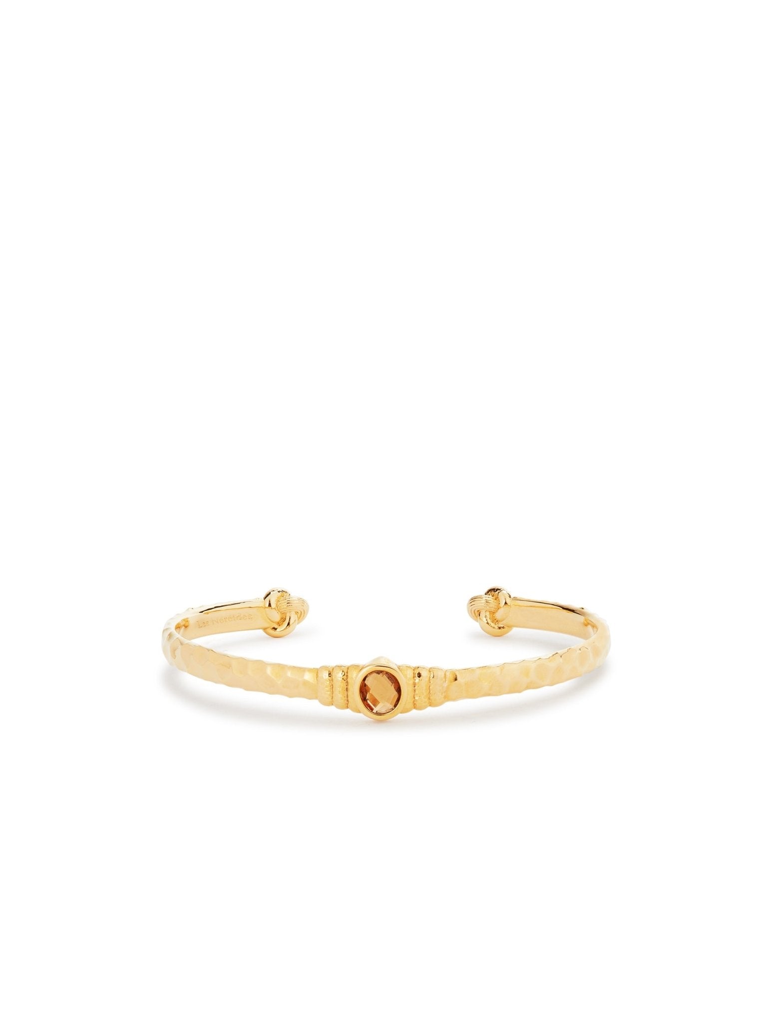 Gold And Faceted Crystal Cuff Bracelet | AUNB2011 - Les Nereides