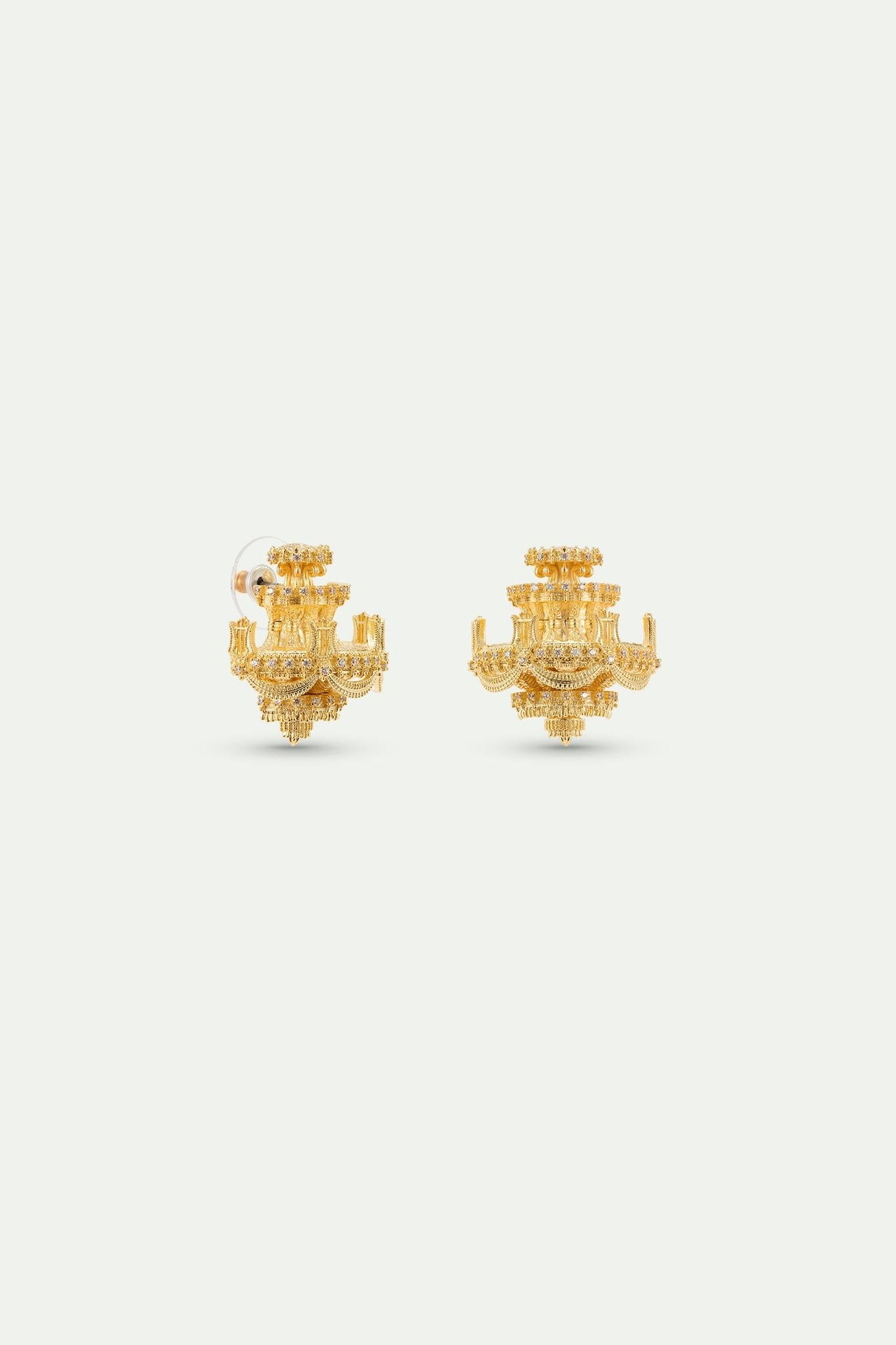 Gold Chandelier Hook Earrings | AXOP1041 - Les Nereides