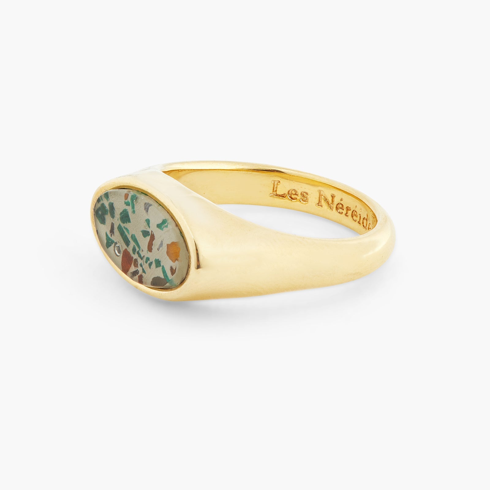 Gold - Plated Terrazzo Ring | ATVE6031 - Les Nereides