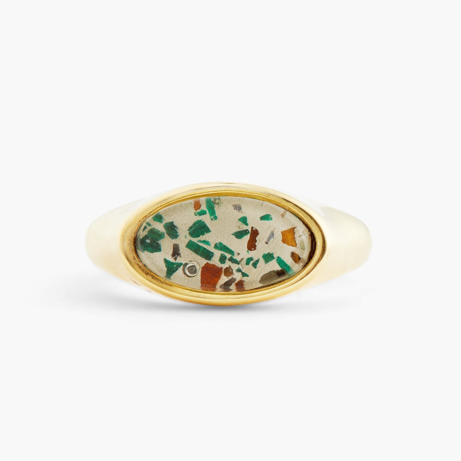 Gold - Plated Terrazzo Ring | ATVE6031 - Les Nereides