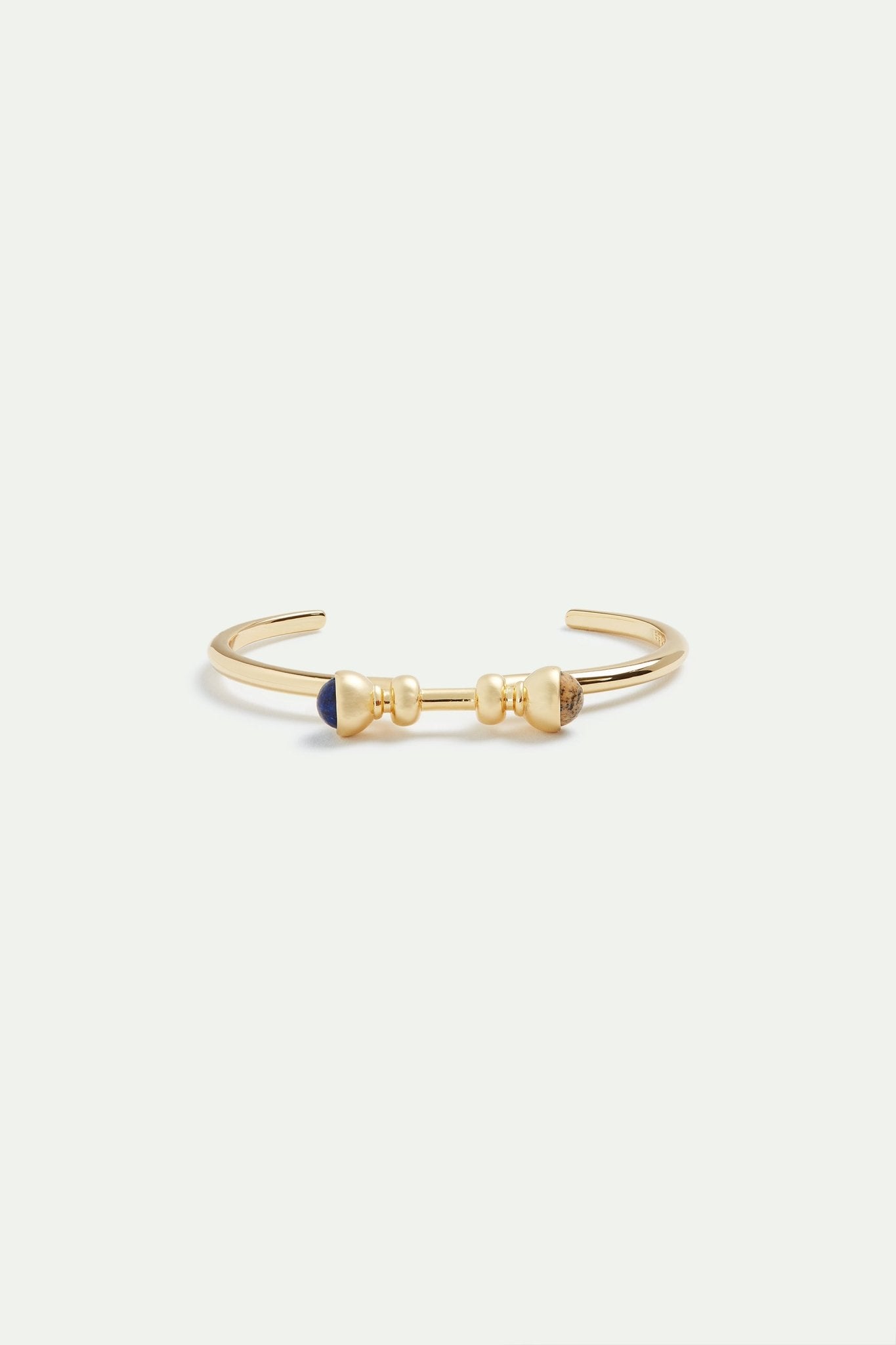 Golden lapis lazuli and jasper bracelet | AVSE2071 - Les Nereides
