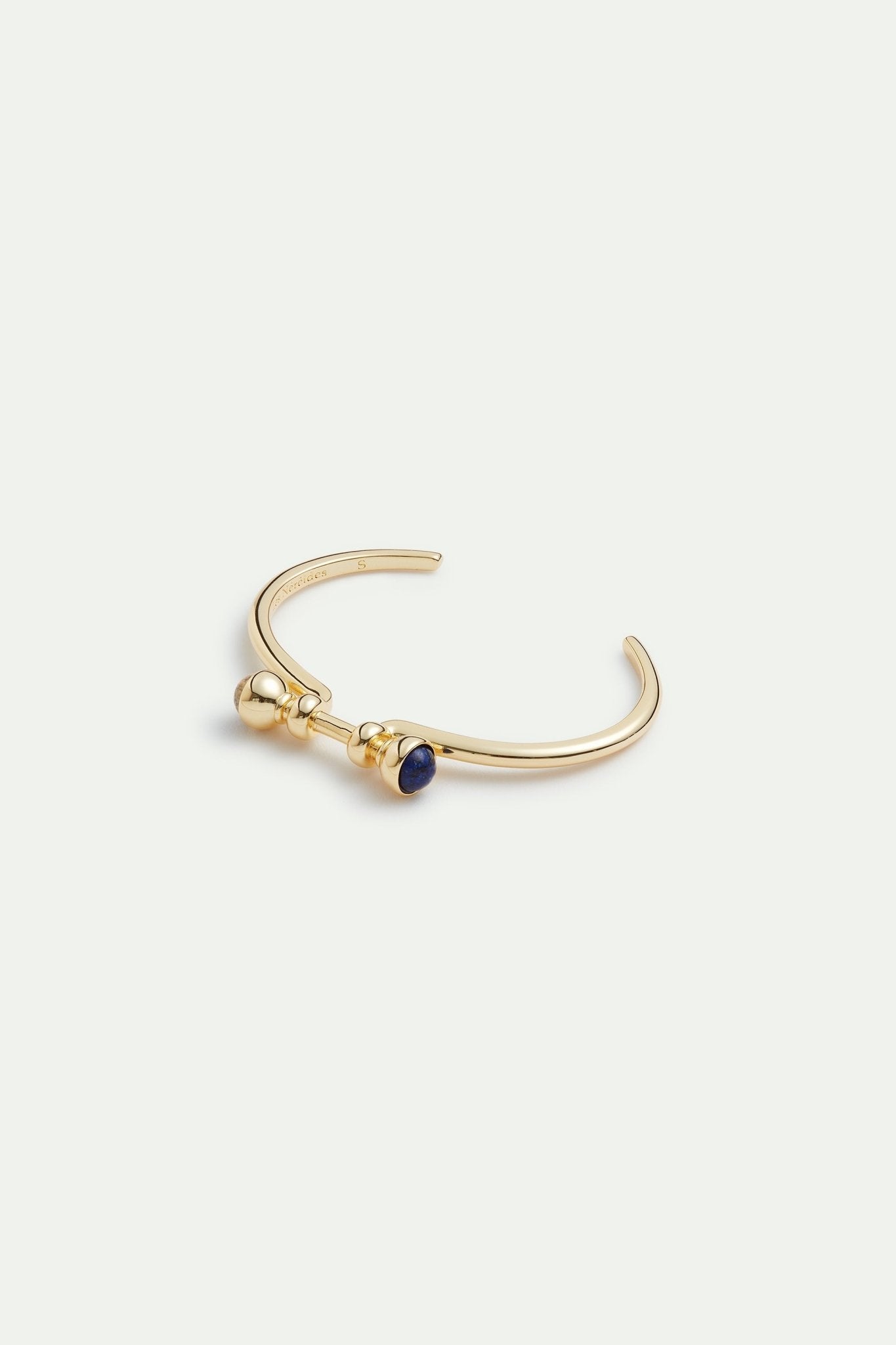 Golden lapis lazuli and jasper bracelet | AVSE2071 - Les Nereides