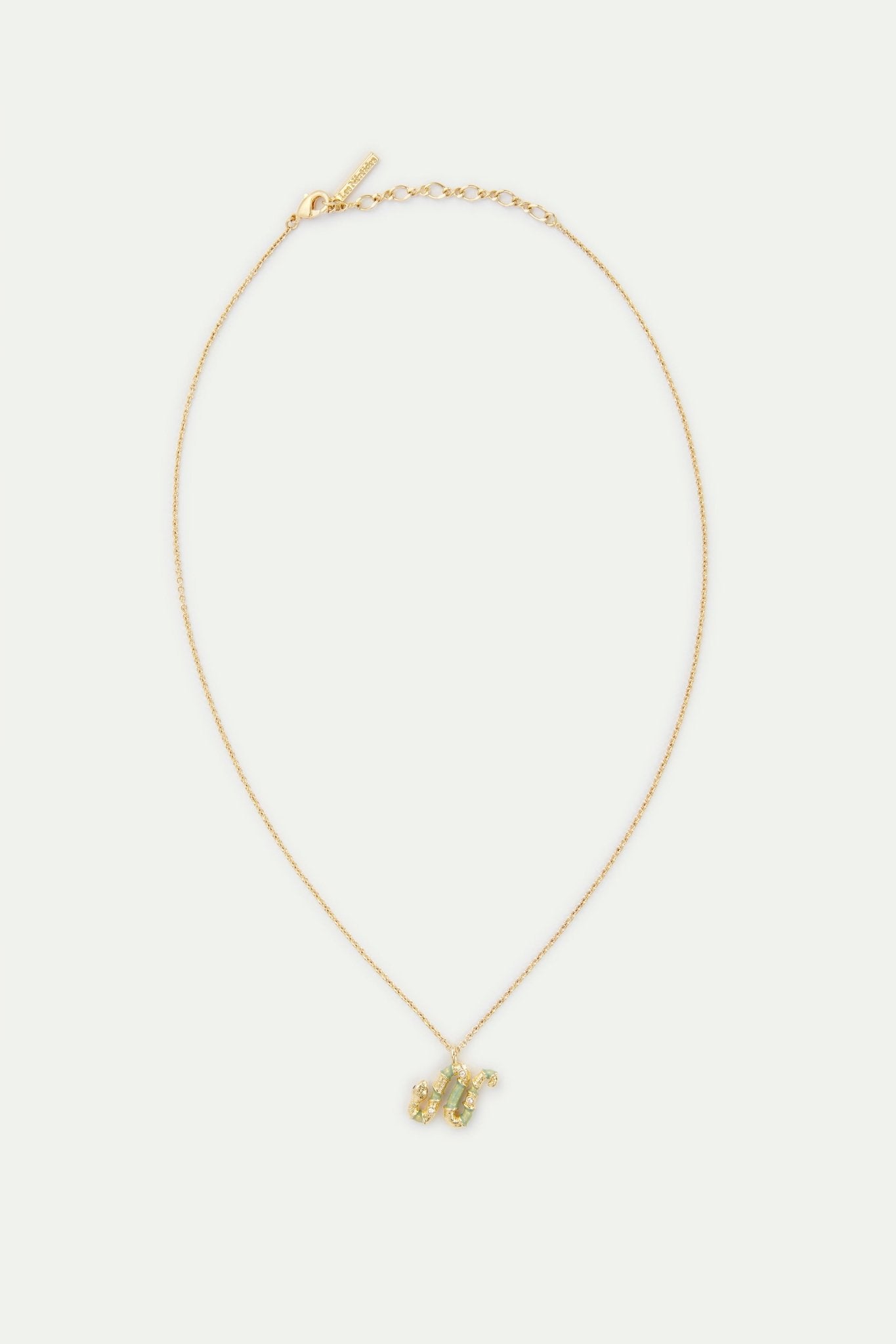 Green Snake Pendant Necklace | AVSN3011 - Les Nereides