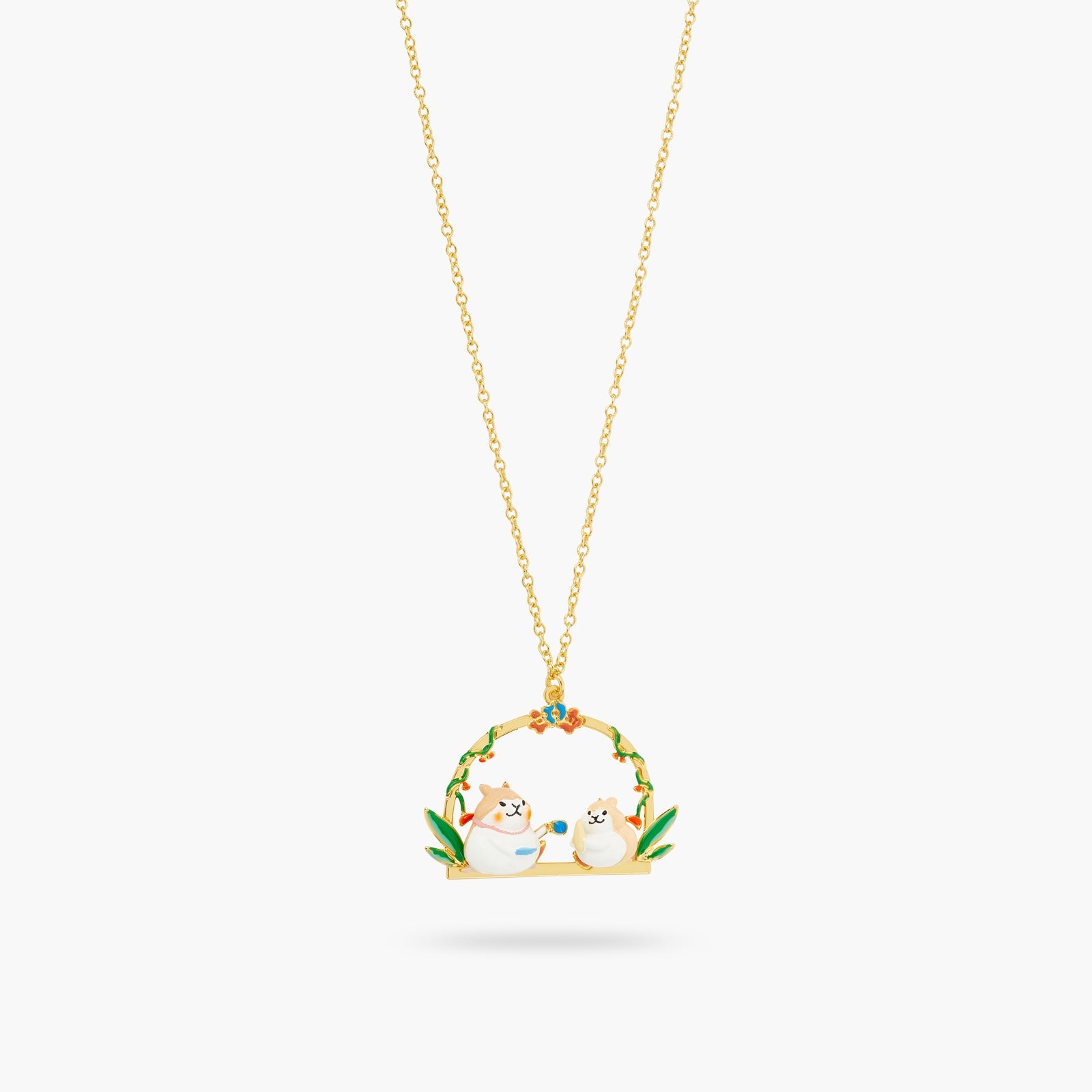 Hamster With A Sweet Tooth Pendant Necklace | ATTO3051 - Les Nereides