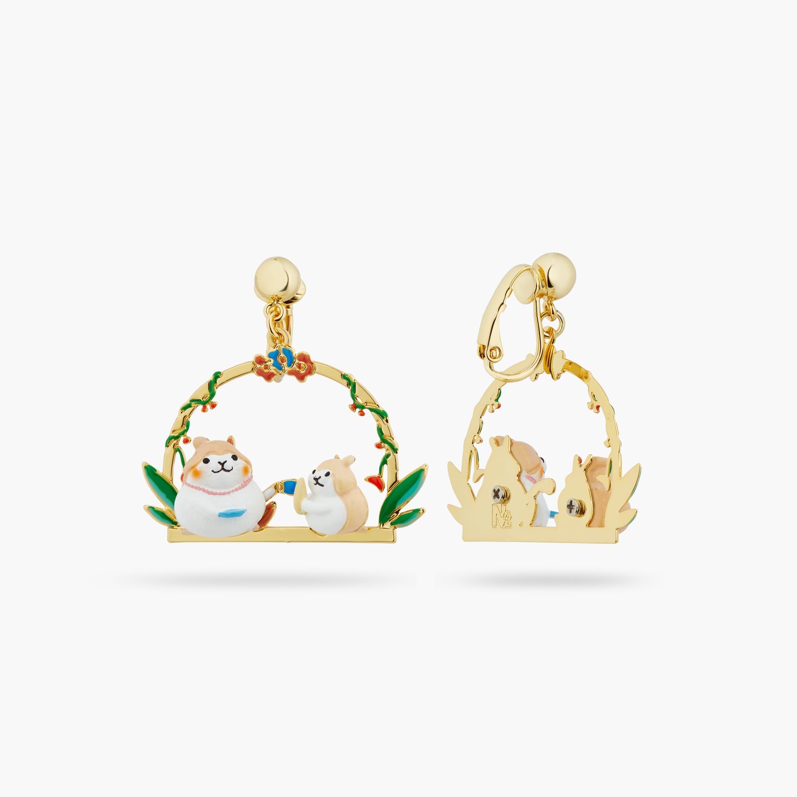 Hamsters With A Sweet Tooth Earrings | ATTO1051 - Les Nereides