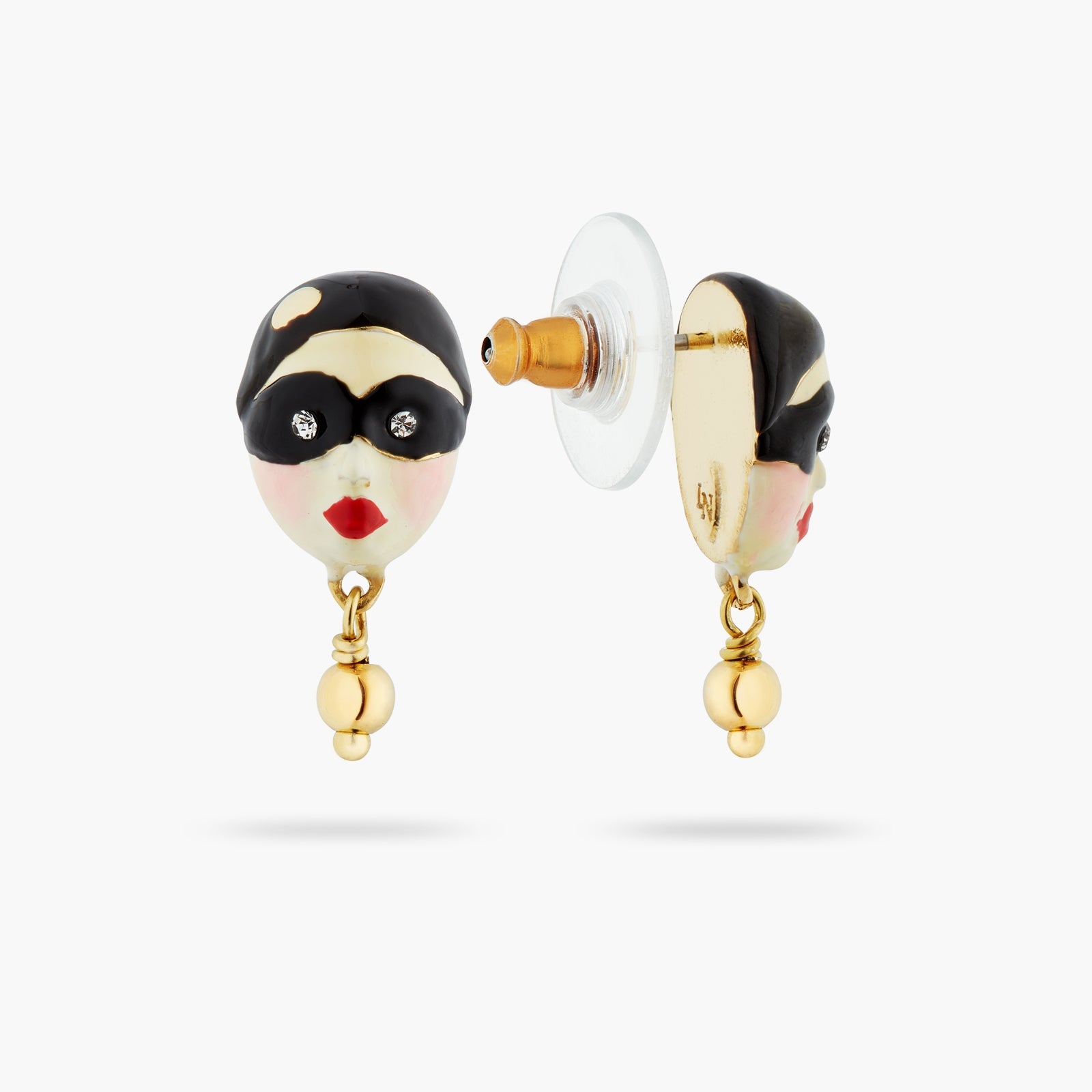 Harlequin Head Earrings | ATVE1041 - Les Nereides