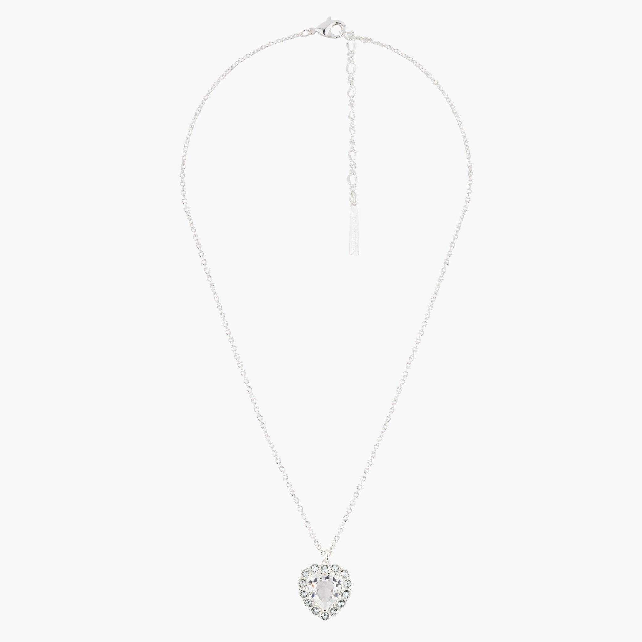 Heart And Crystals Pendant Necklace | Akjv3022 - Les Nereides