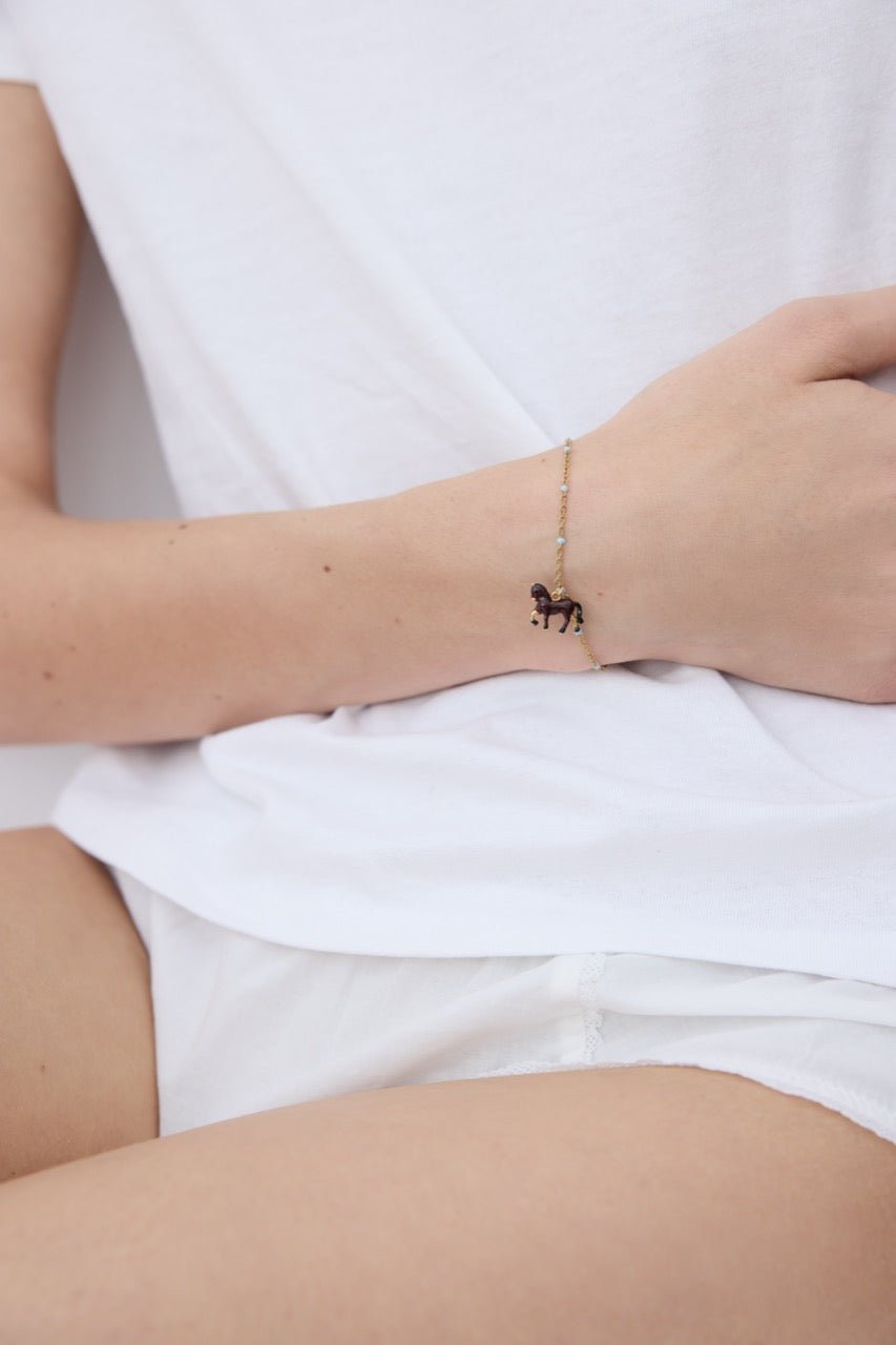Horse Pendant Bracelet | AYLA2051 - Les Nereides Paris