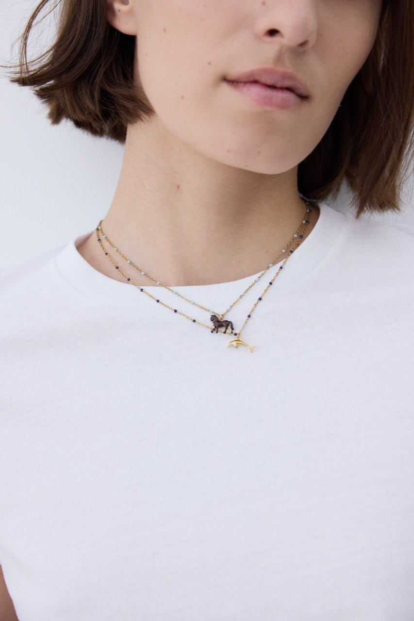 Horse Pendant Necklace | AYLA3031 - Les Nereides Paris