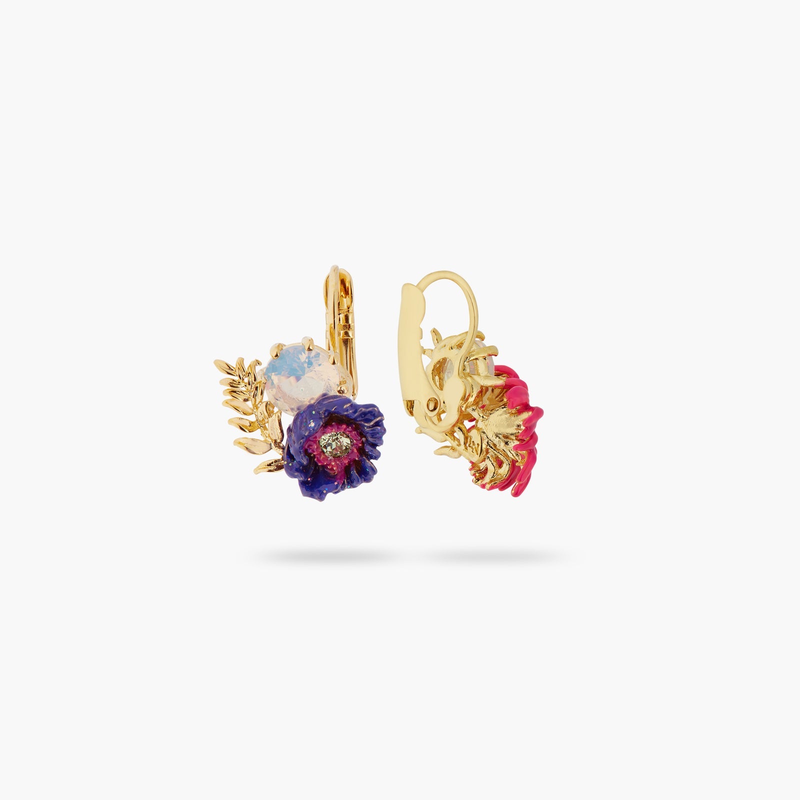 Imaginary Flower And Crystal Earrings | ATFI1051 - Les Nereides