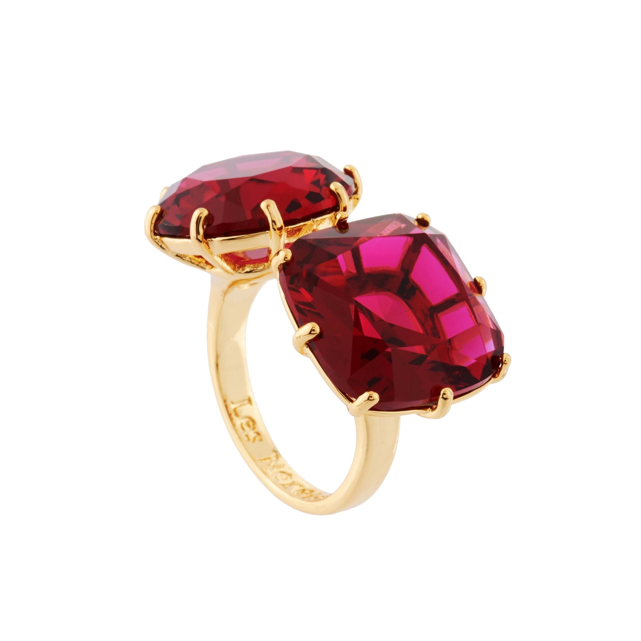 La Diamantine 2 Big Stones Grenadine Rings | AHLD611/21 - Les Nereides