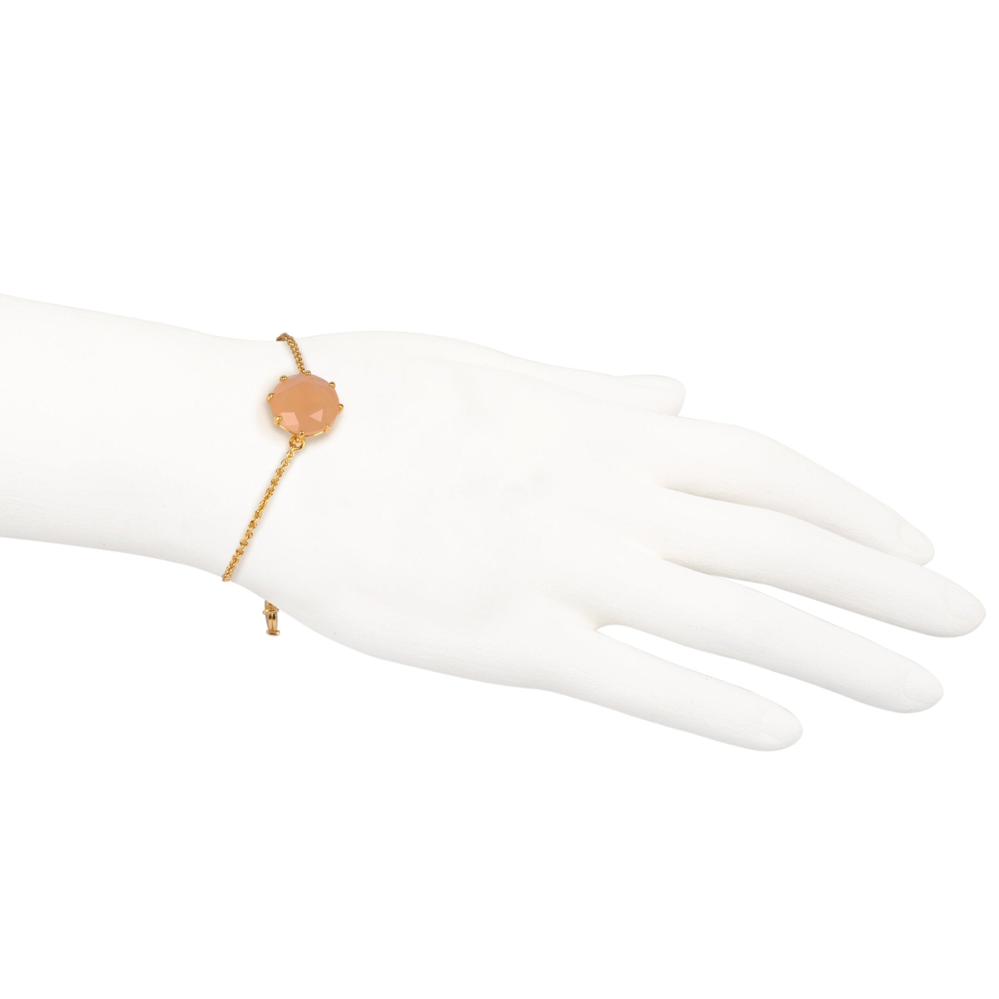 La Diamantine Round Stone Light Honey Bracelet | ZLD2022 - Les Nereides