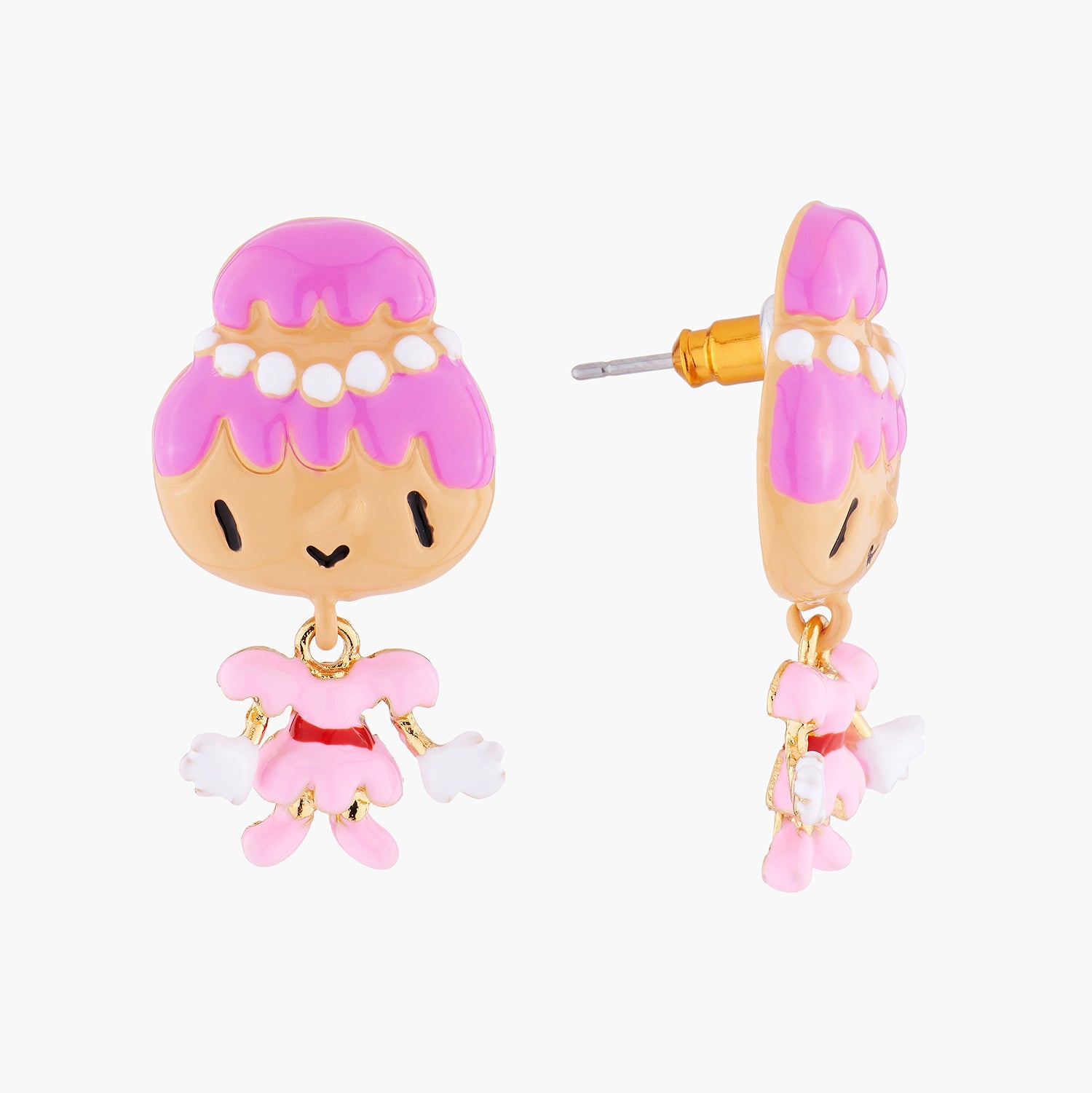 Lady Cream Puff Earrings | AMFP1011 - Les Nereides