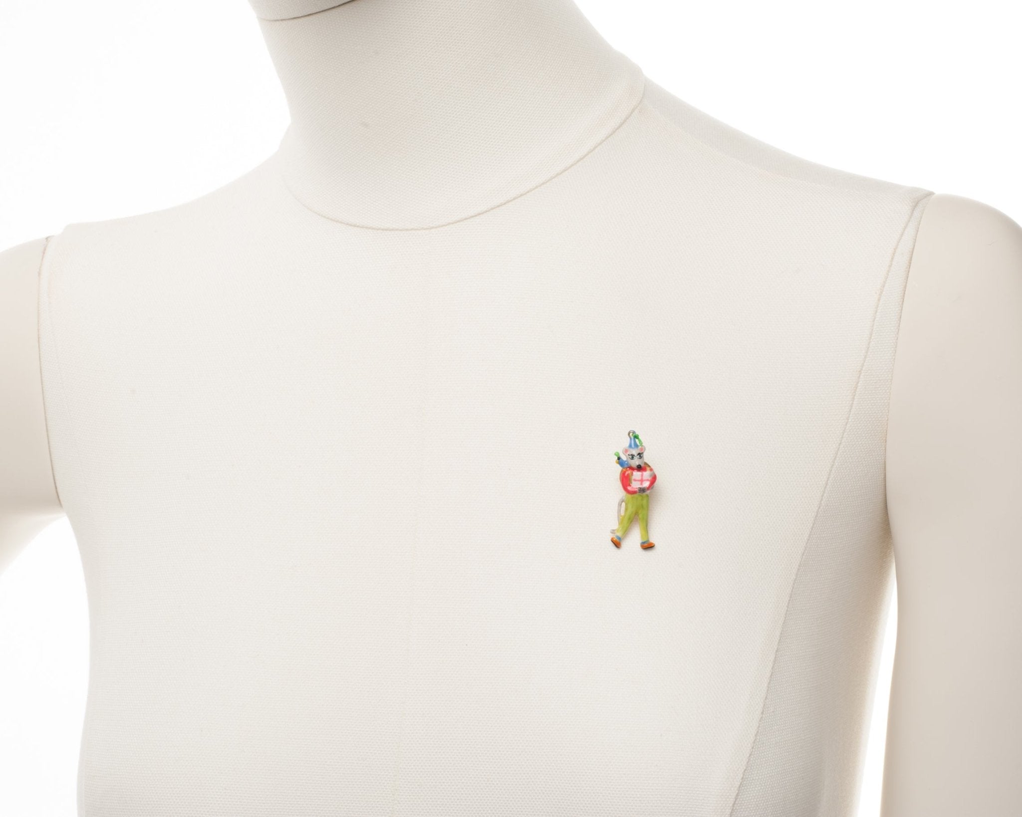 Lapel Pin Birthday Mouse Mouse & Gift Brooch | AEBM5011 - Les Nereides