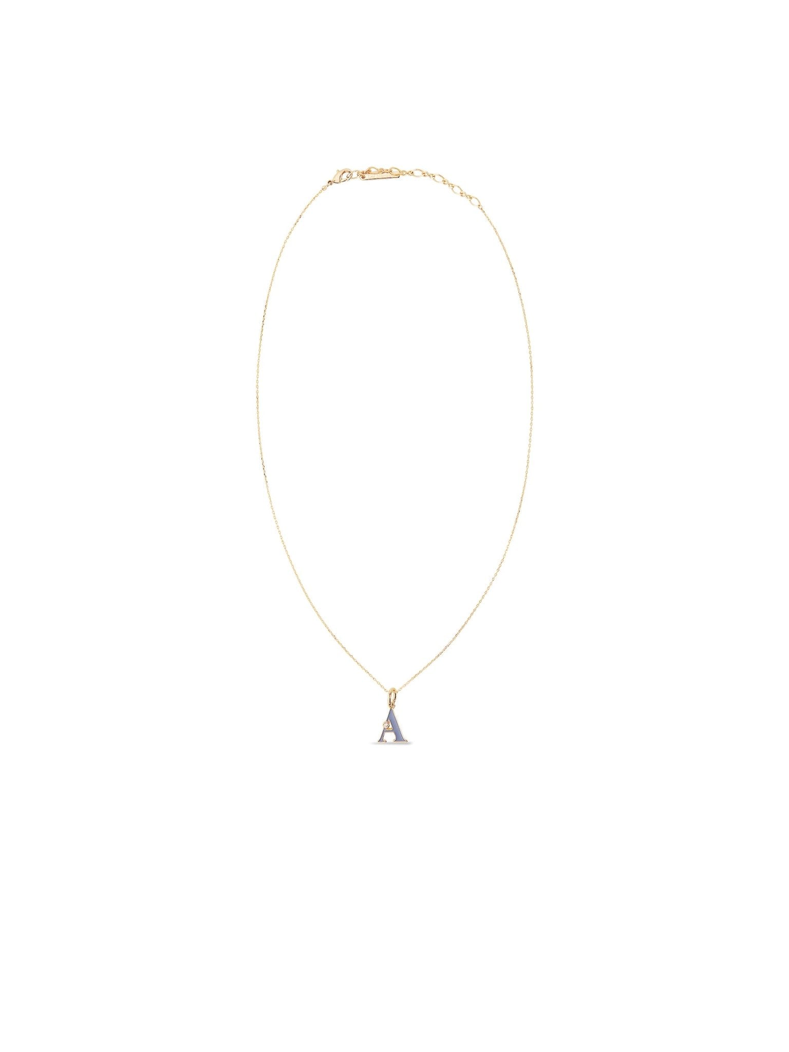 Letter A Pendant Necklace | AUAB3011 - Les Nereides