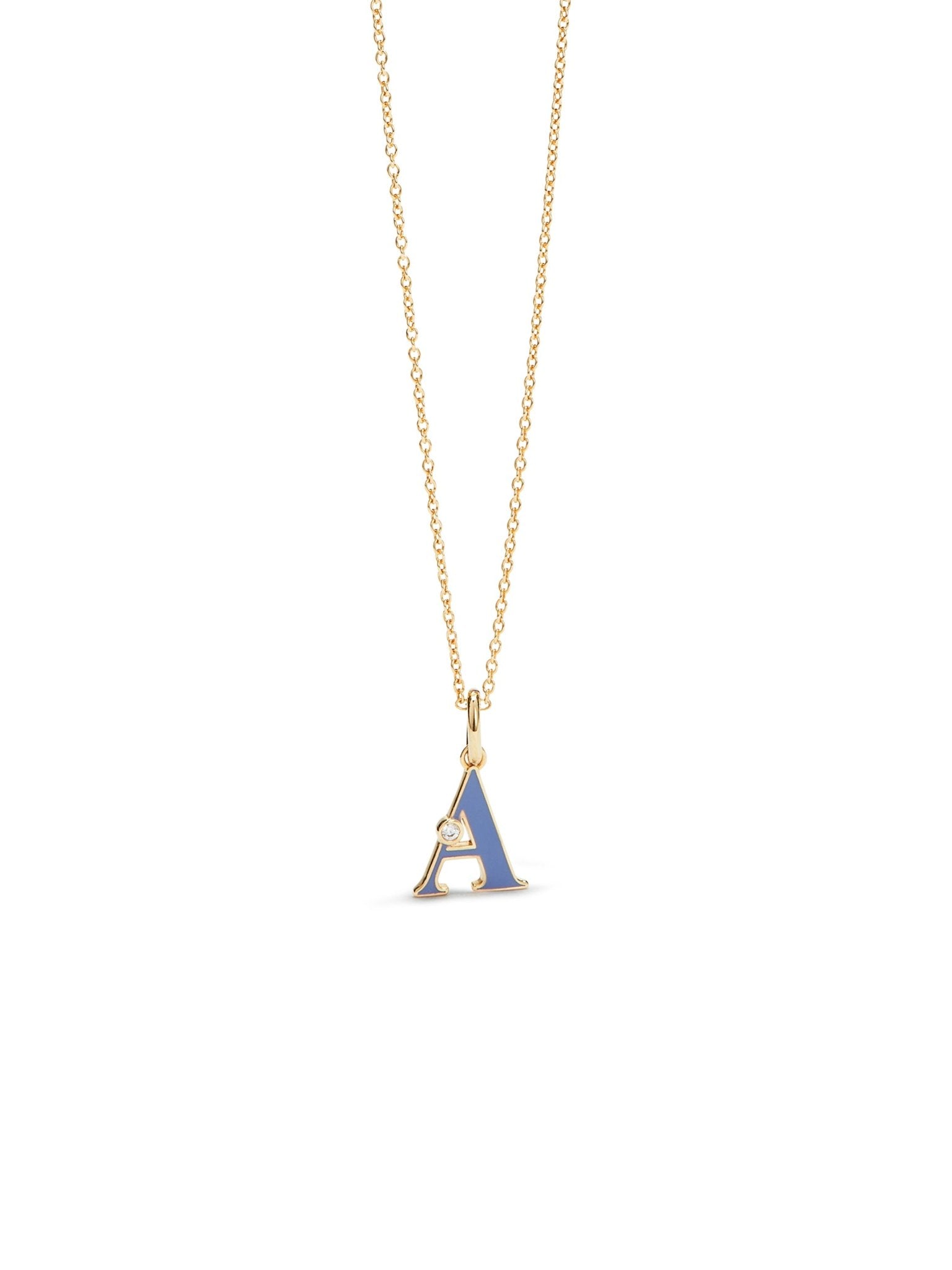 Letter A Pendant Necklace | AUAB3011 - Les Nereides