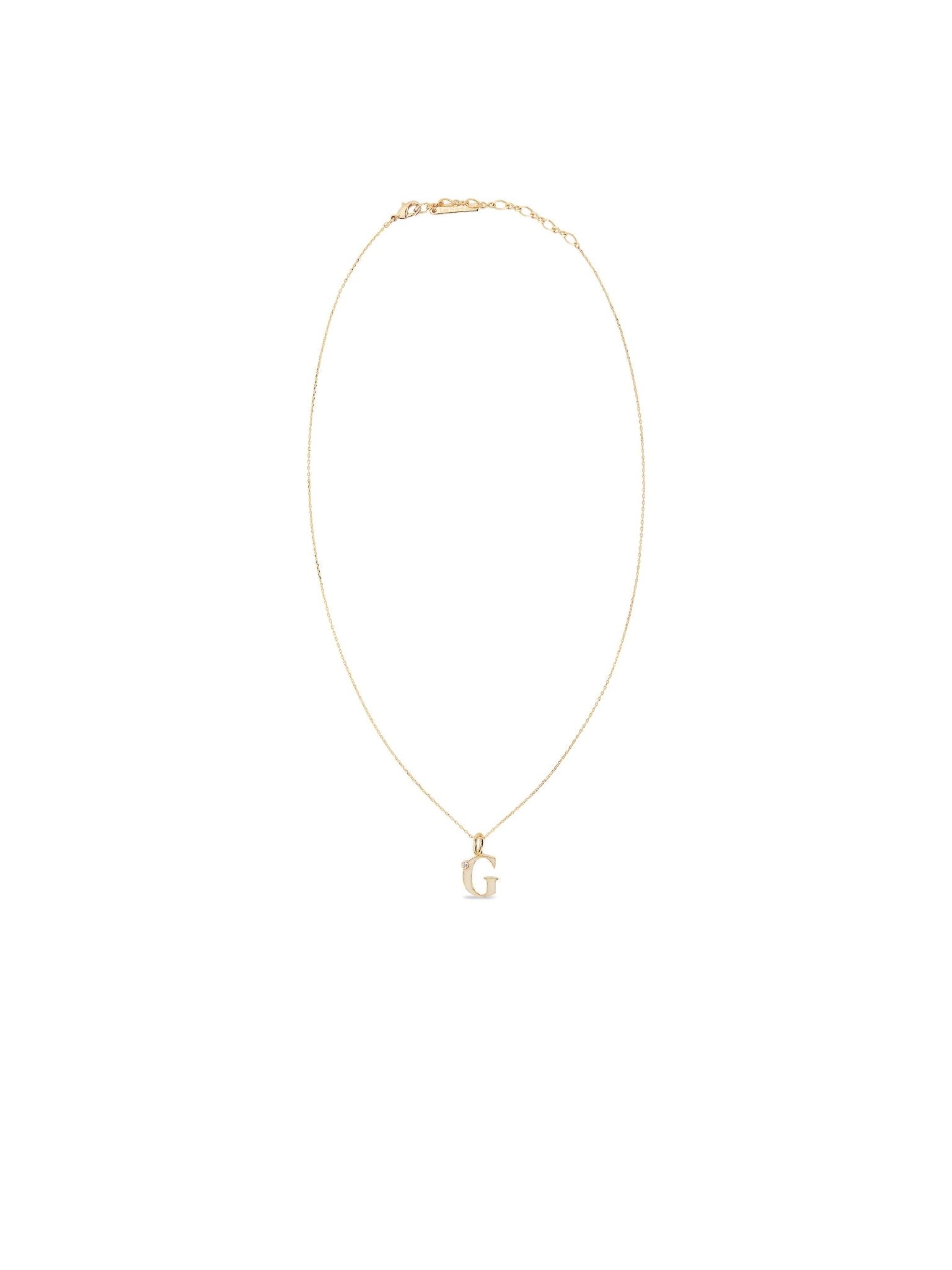 Letter G Pendant Necklace | AUAB3071 - Les Nereides