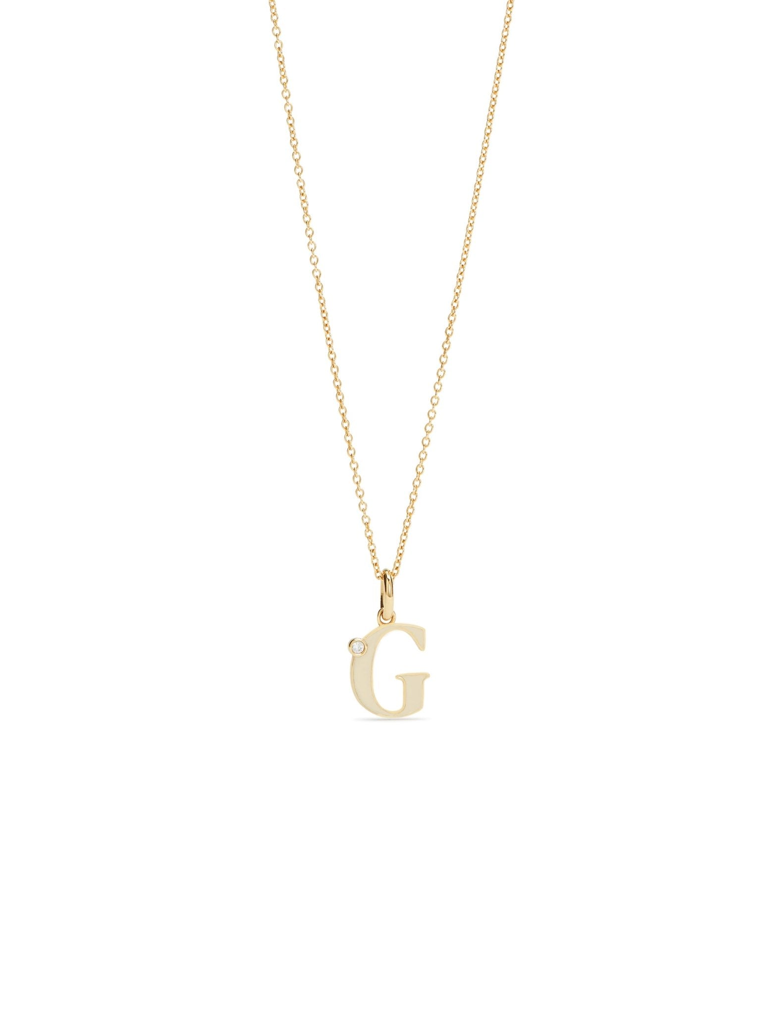 Letter G Pendant Necklace | AUAB3071 - Les Nereides
