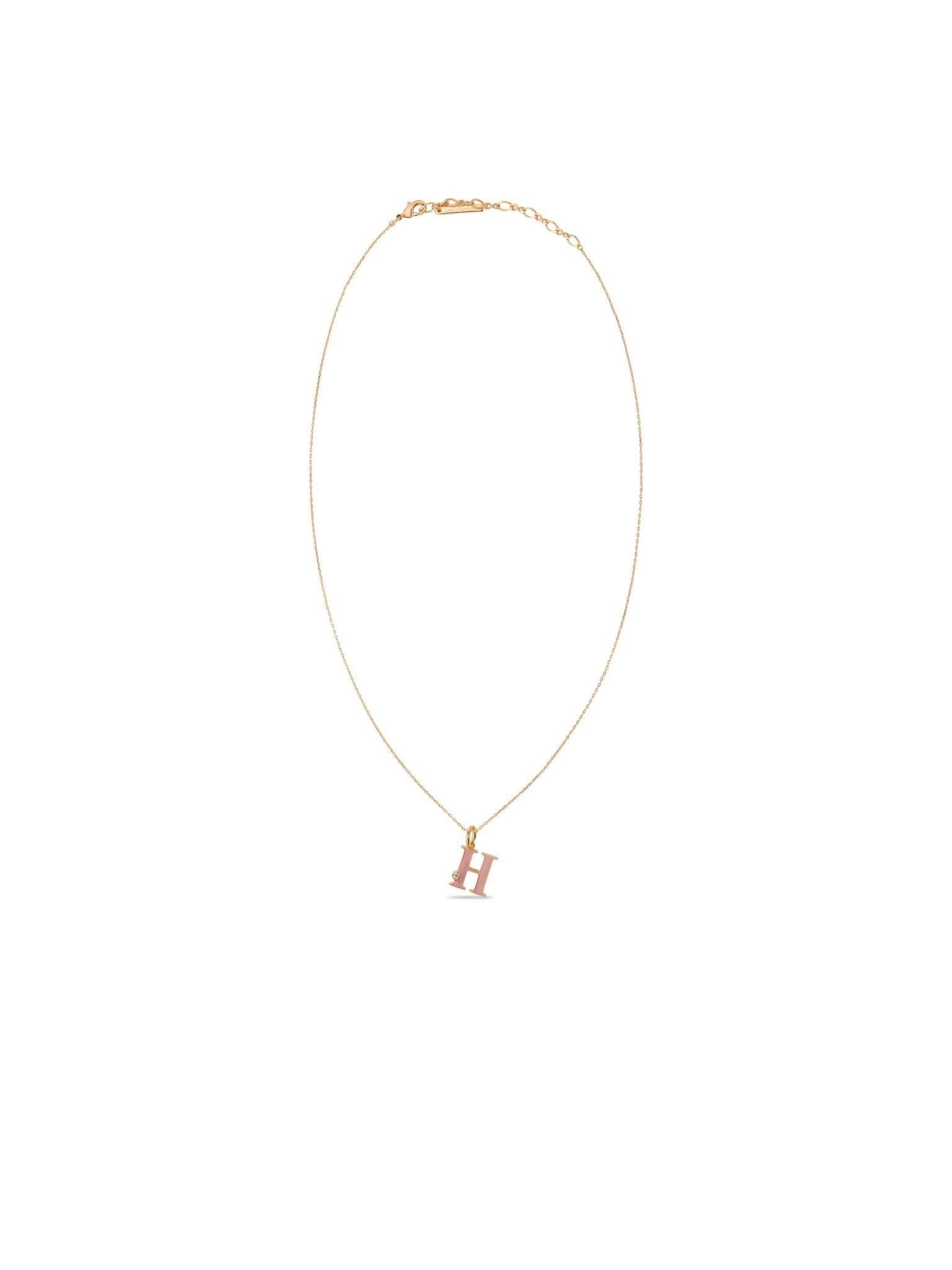 Letter H Pendant Necklace | AUAB3081 - Les Nereides