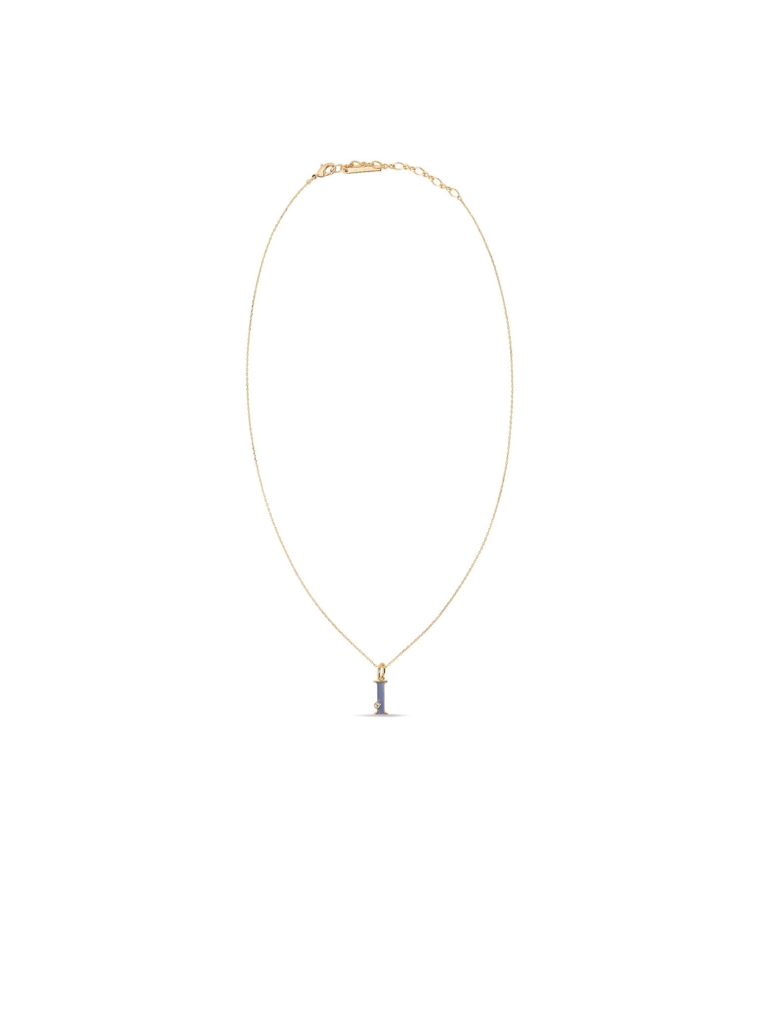 Letter I Pendant Necklace | AUAB3091 - Les Nereides