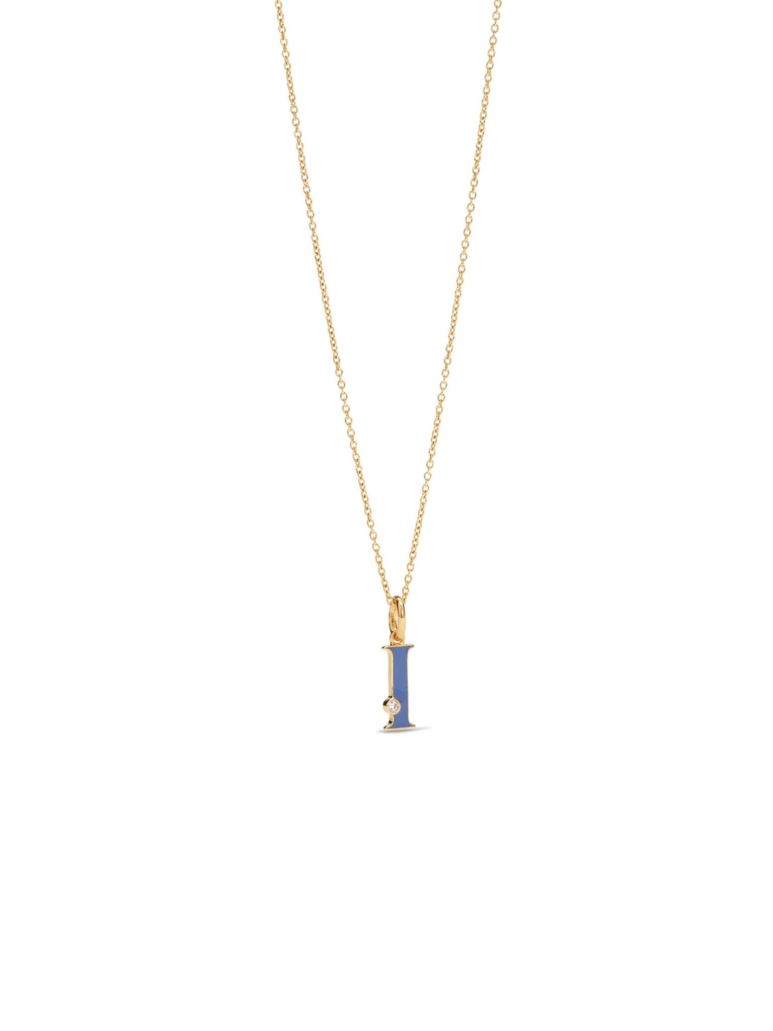 Letter I Pendant Necklace | AUAB3091 - Les Nereides