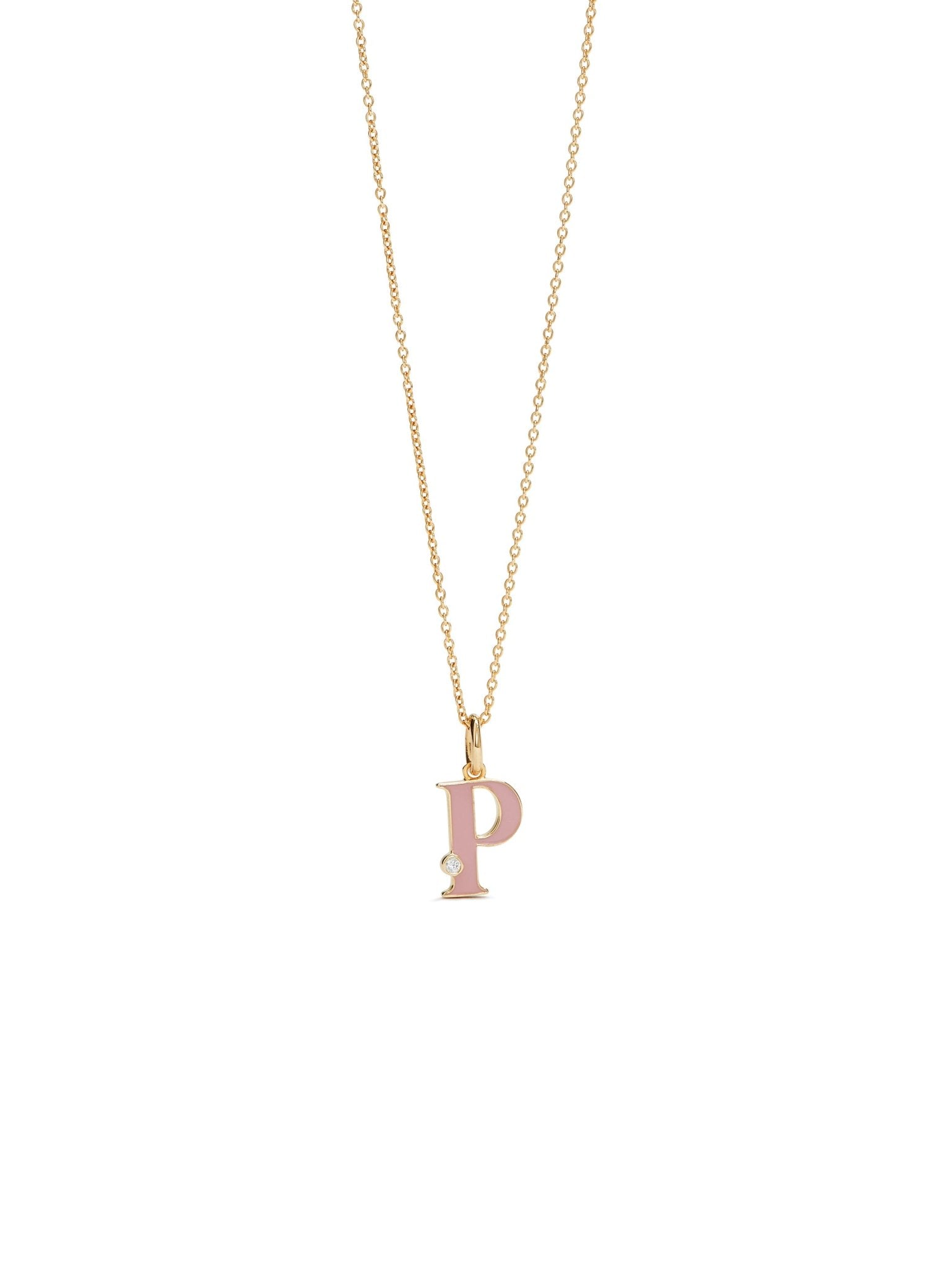 Letter P Pendant Necklace | AUAB3161 - Les Nereides